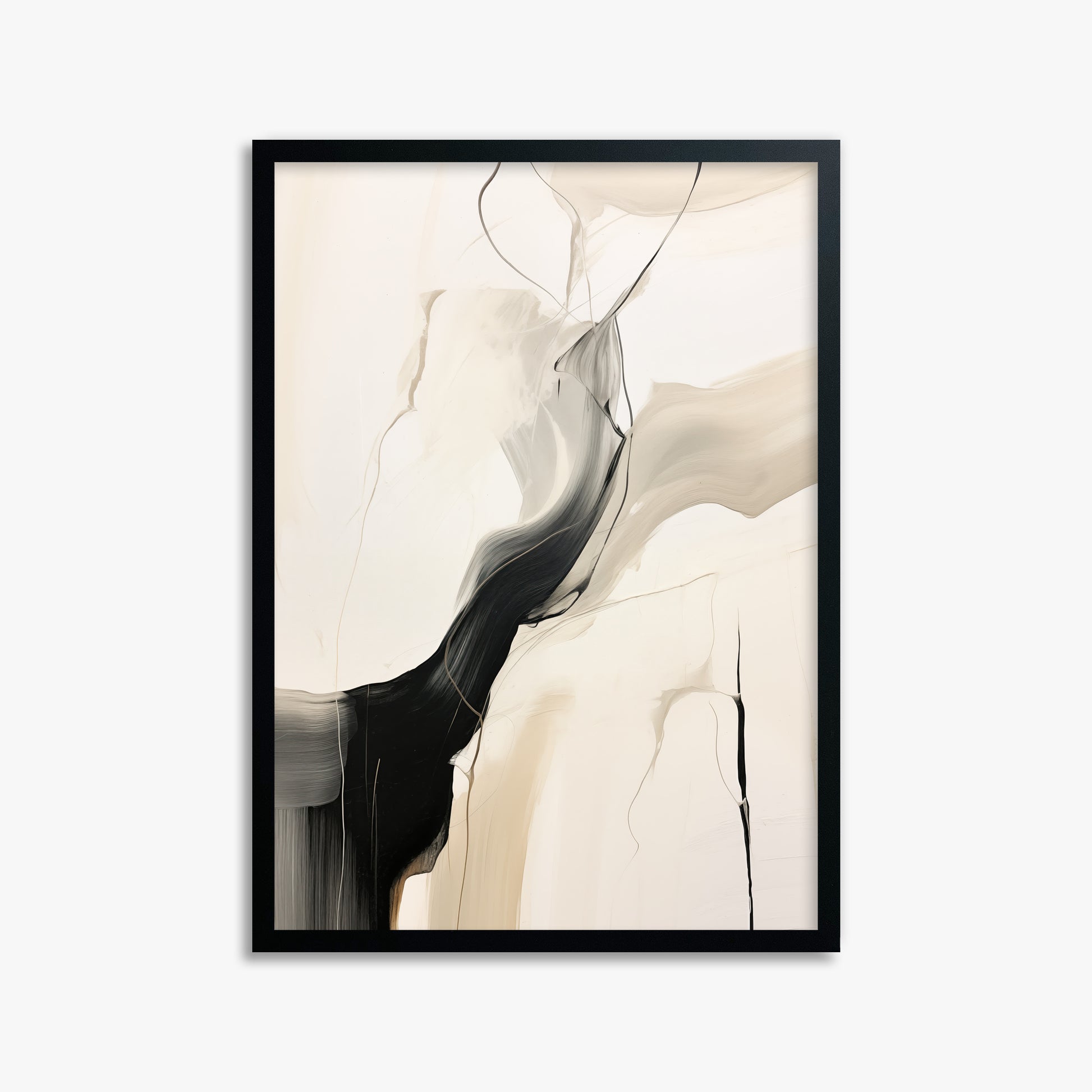 Swirling silhouette, 50x70cm Framed Poster With Black Frame