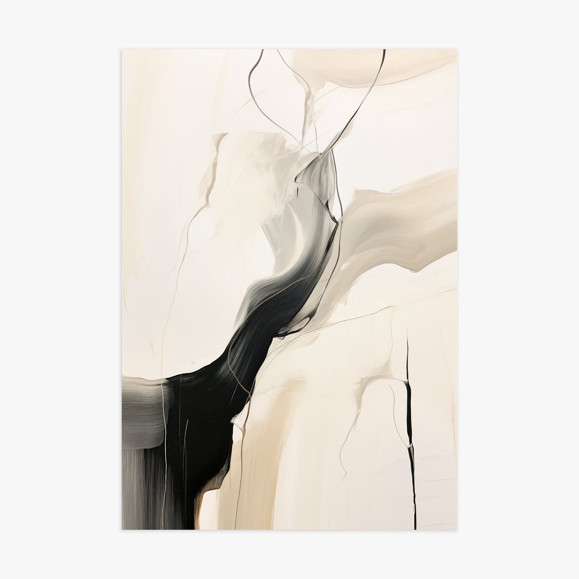 Swirling silhouette, 70x100cm Poster Unframed