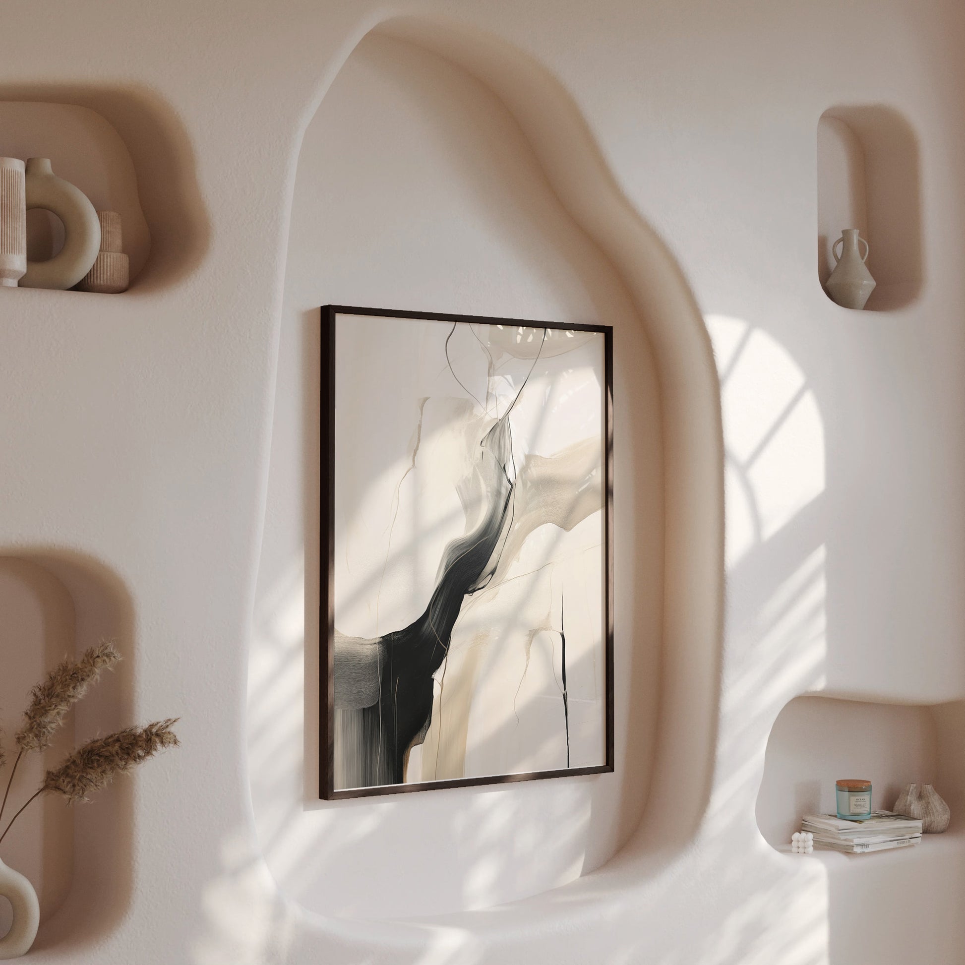 Design Concept No. 13 for Swirling silhouette Modern Poster Art