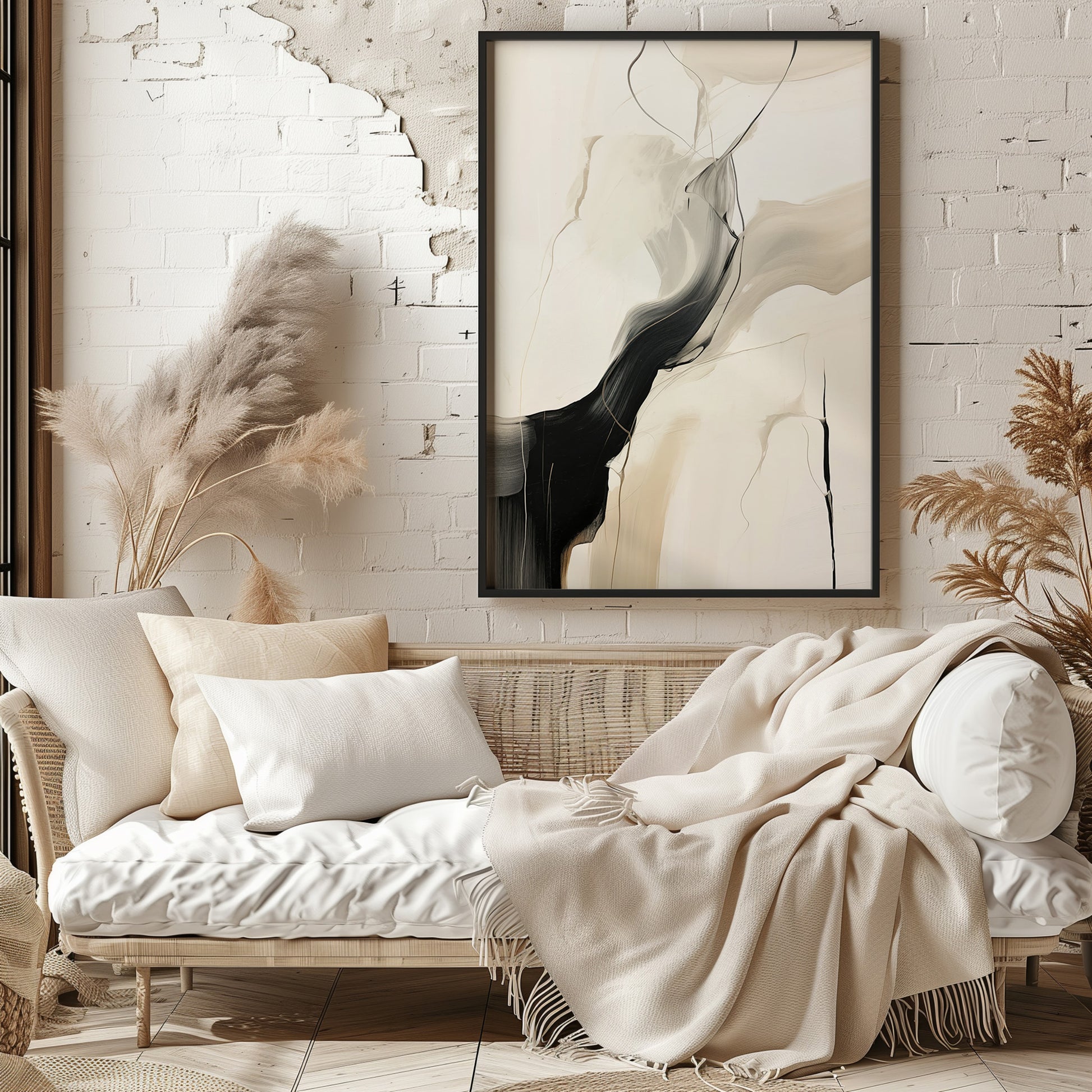 Design Concept No. 29 for Swirling silhouette Modern Poster Art