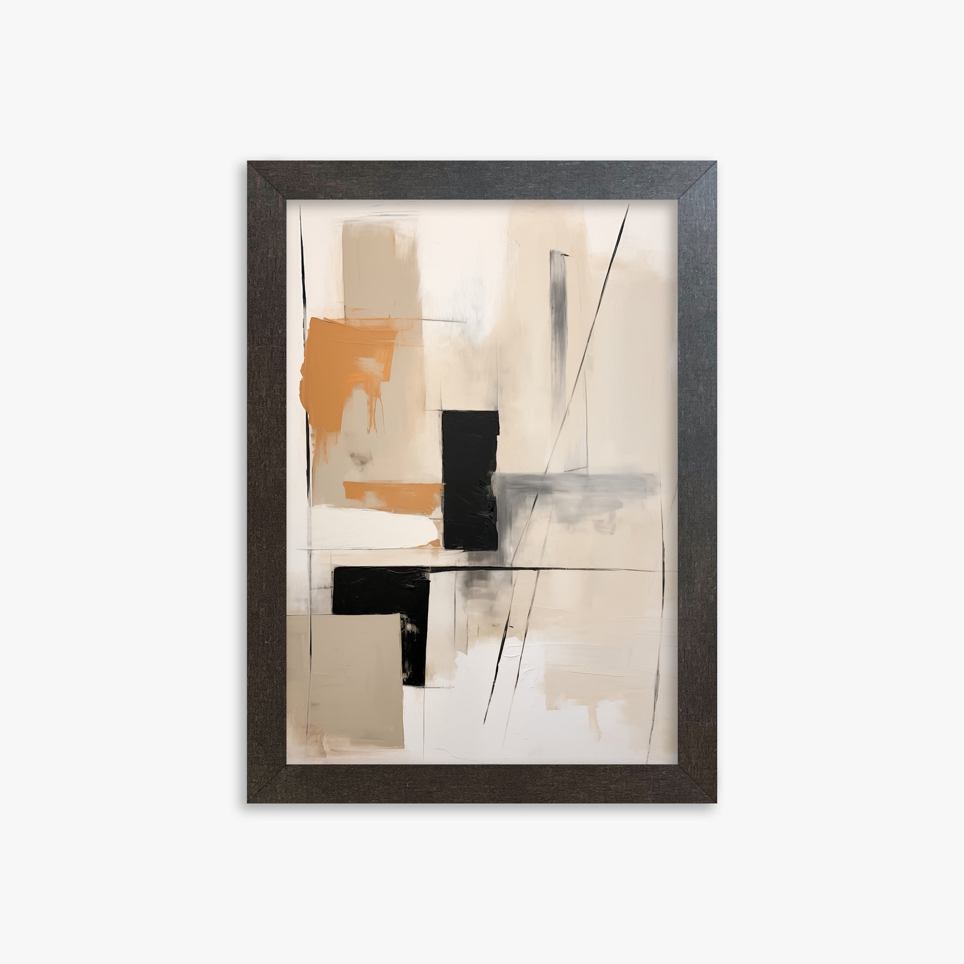Tiled Harmony, 21x30cm Framed Poster With Espresso Frame