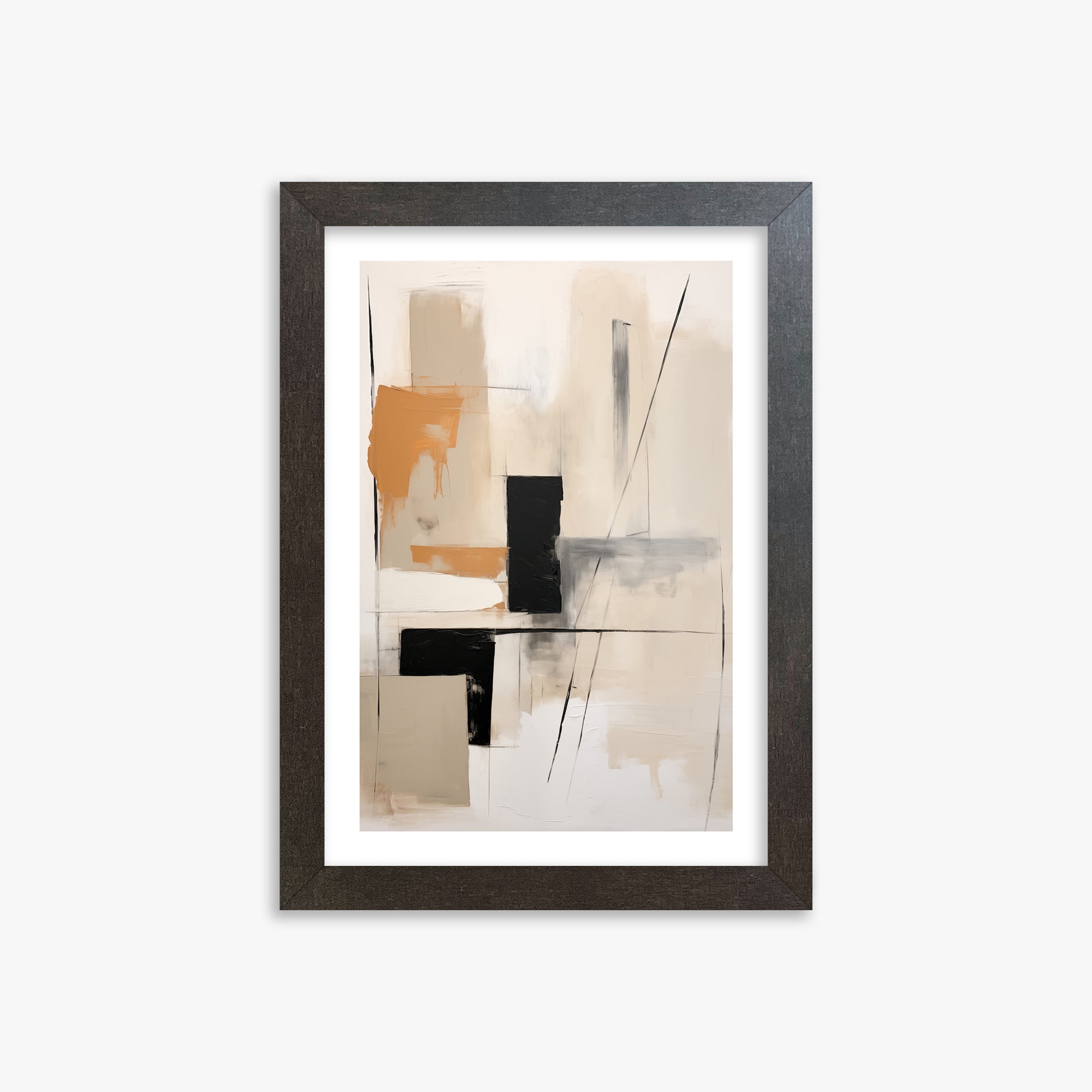 Tiled Harmony, 21x30cm Framed Poster With Espresso Frame