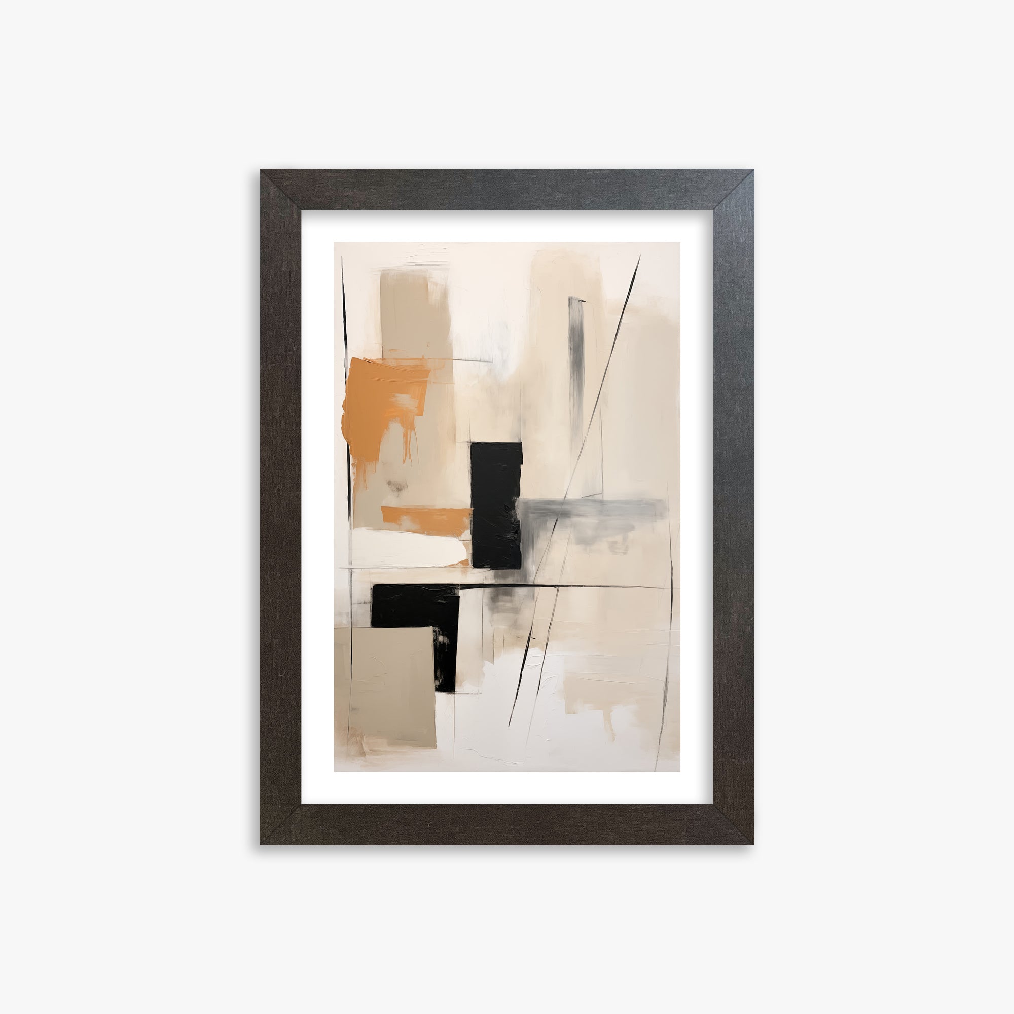 Tiled Harmony, 21x30cm Framed Poster With Espresso Frame