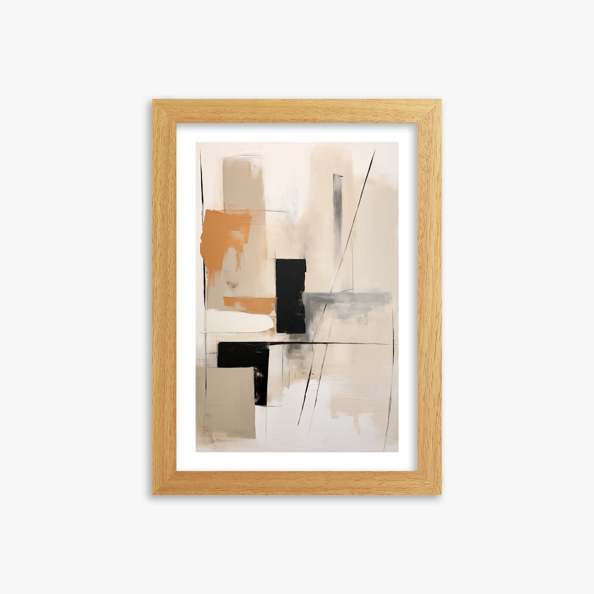 Tiled Harmony, 21x30cm Framed Poster With Oak Frame