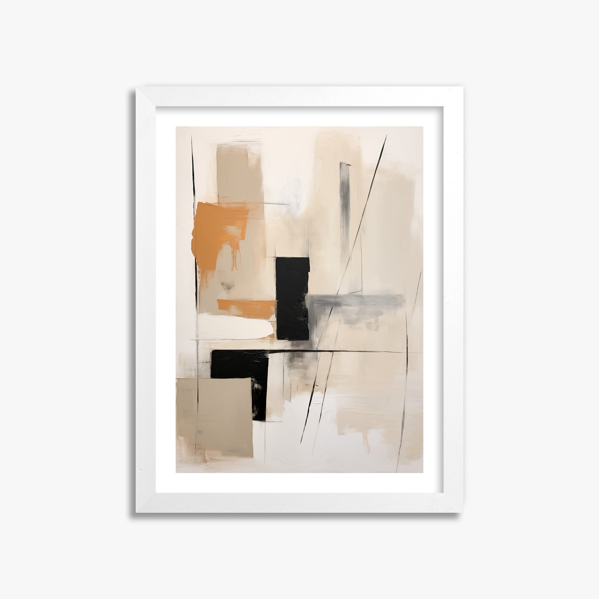 Tiled Harmony, 30x40cm Framed Poster With White Frame