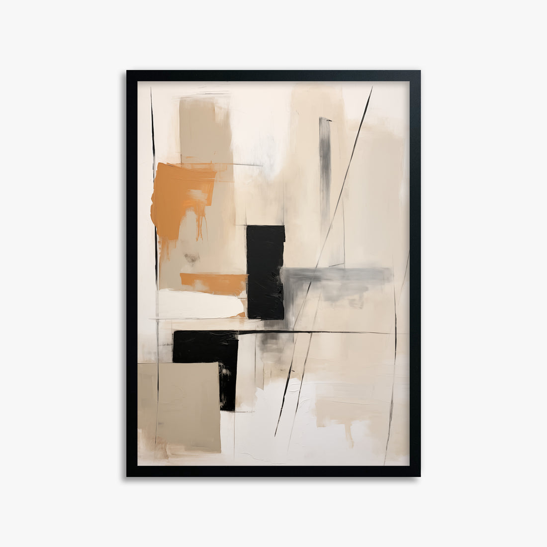 Tiled Harmony, 50x70cm Framed Poster With Black Frame