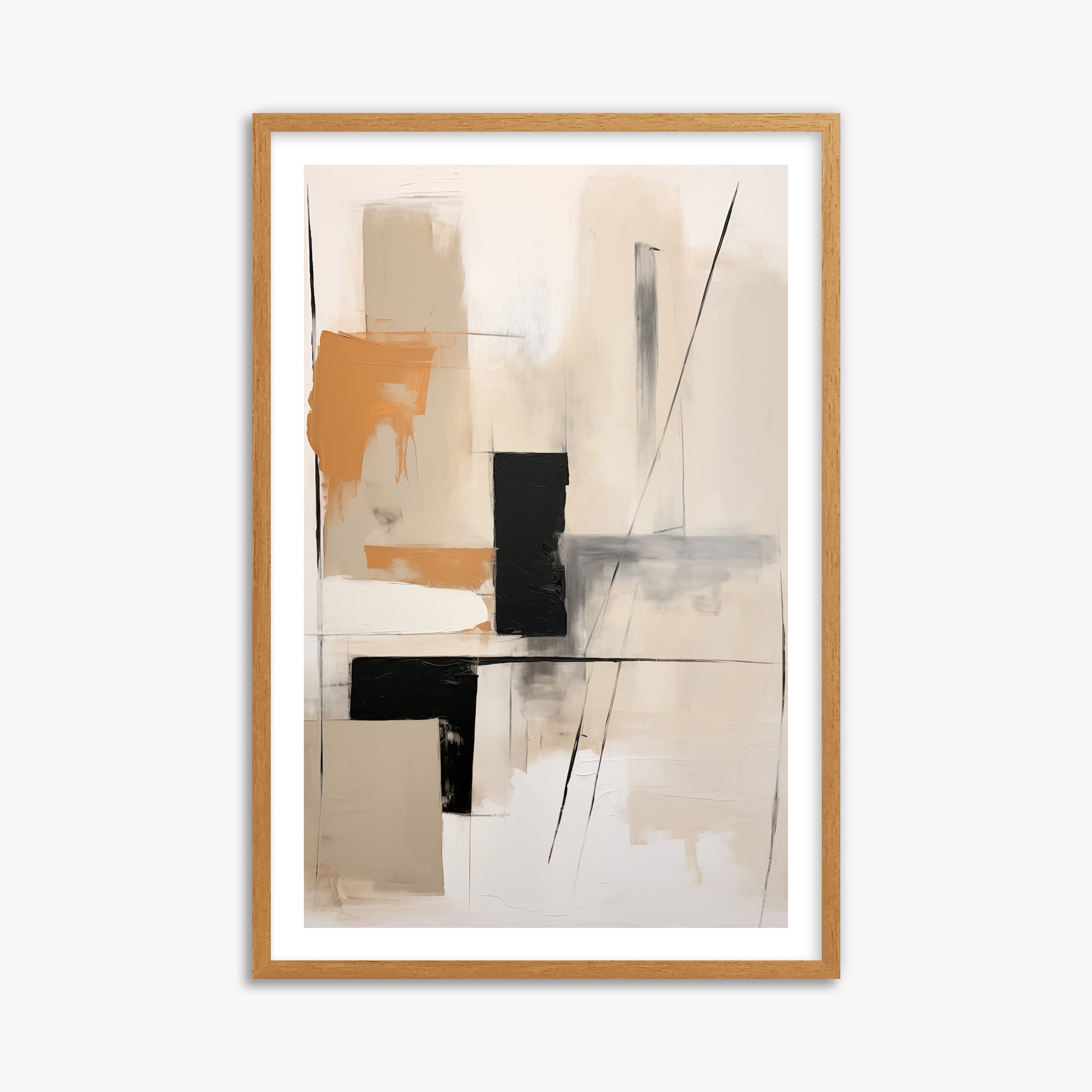 Tiled Harmony, 61x91cm Framed Poster With Oak Frame