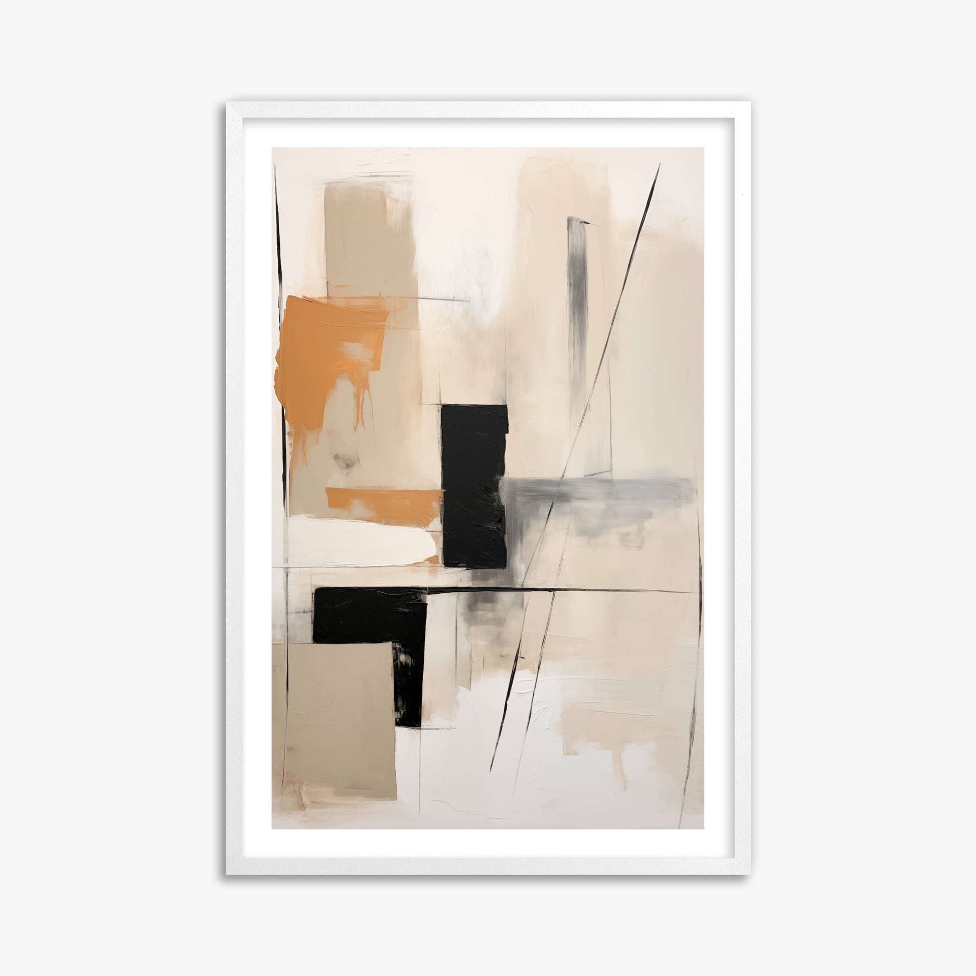 Tiled Harmony, 61x91cm Framed Poster With White Frame