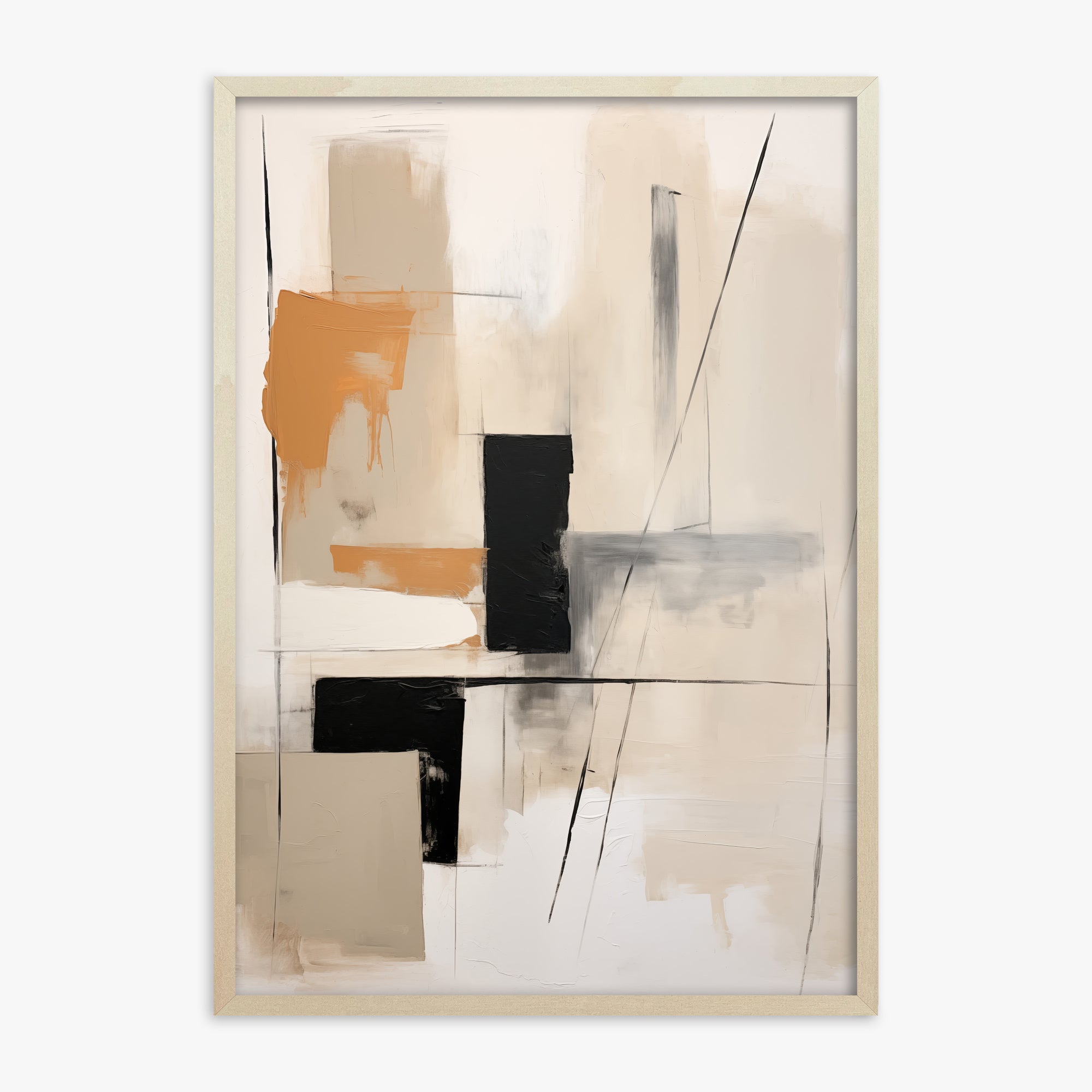Tiled Harmony, 70x100cm Framed Poster With Lime Wood Frame