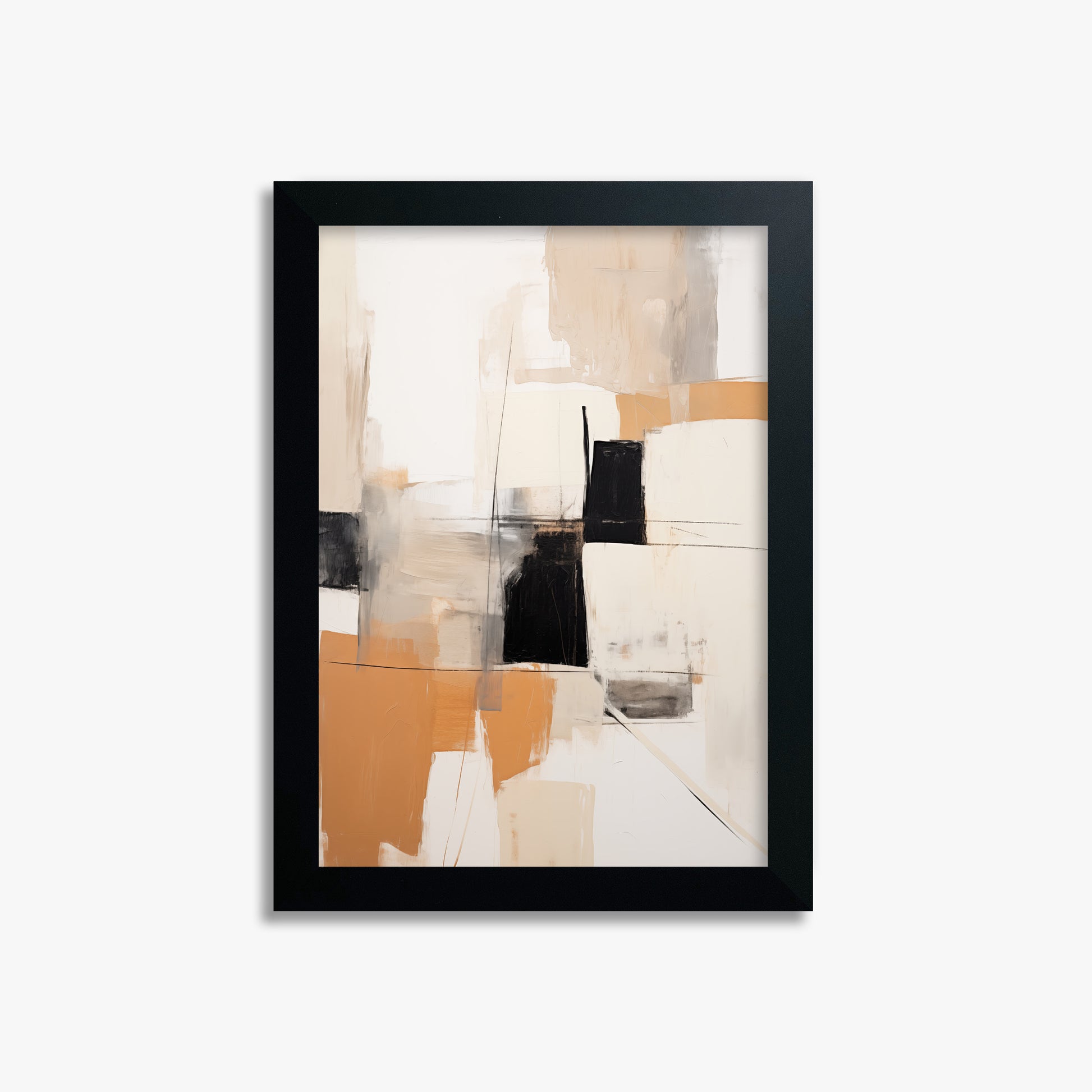 Sunset Grid, 21x30cm Framed Poster With Black Frame