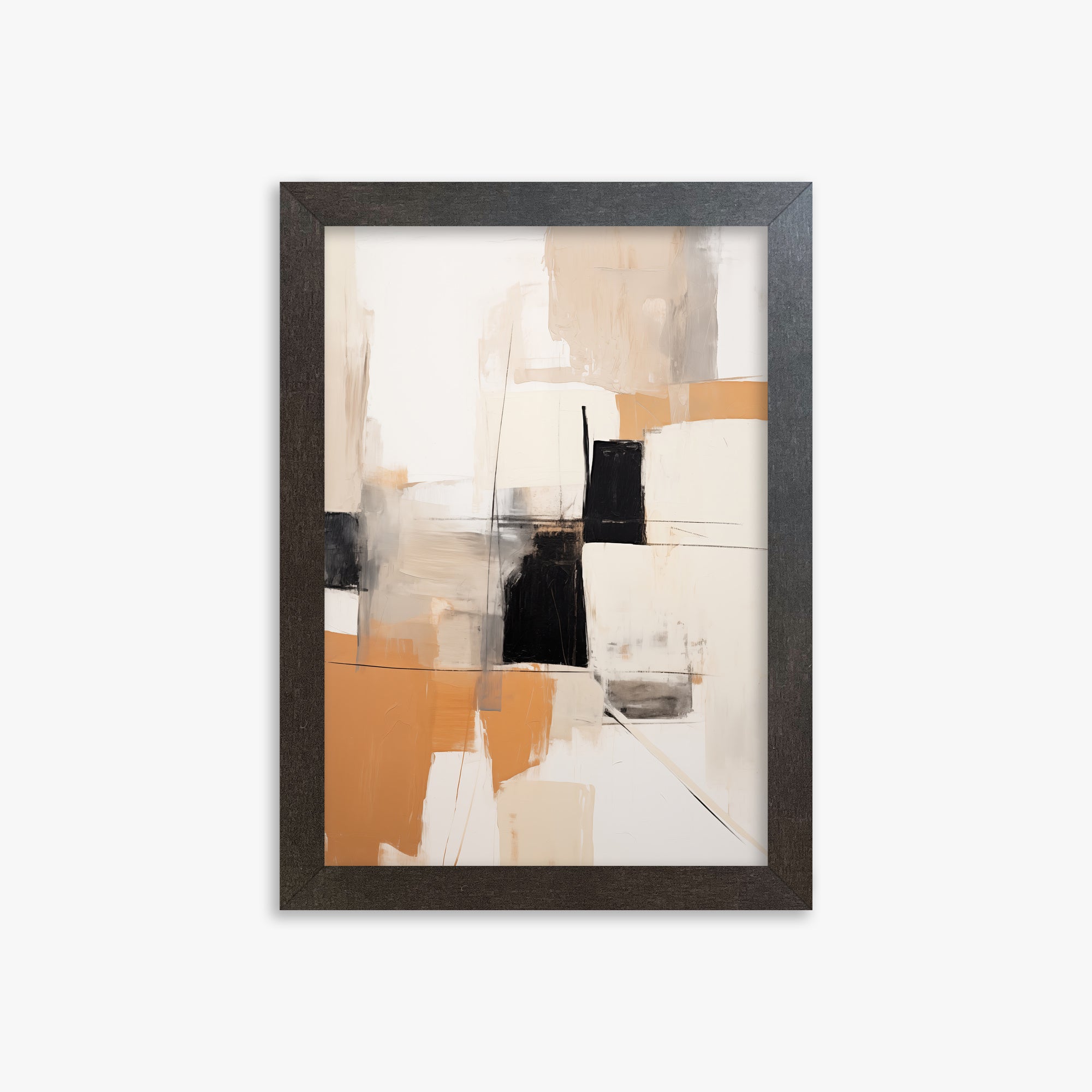 Sunset Grid, 21x30cm Framed Poster With Espresso Frame