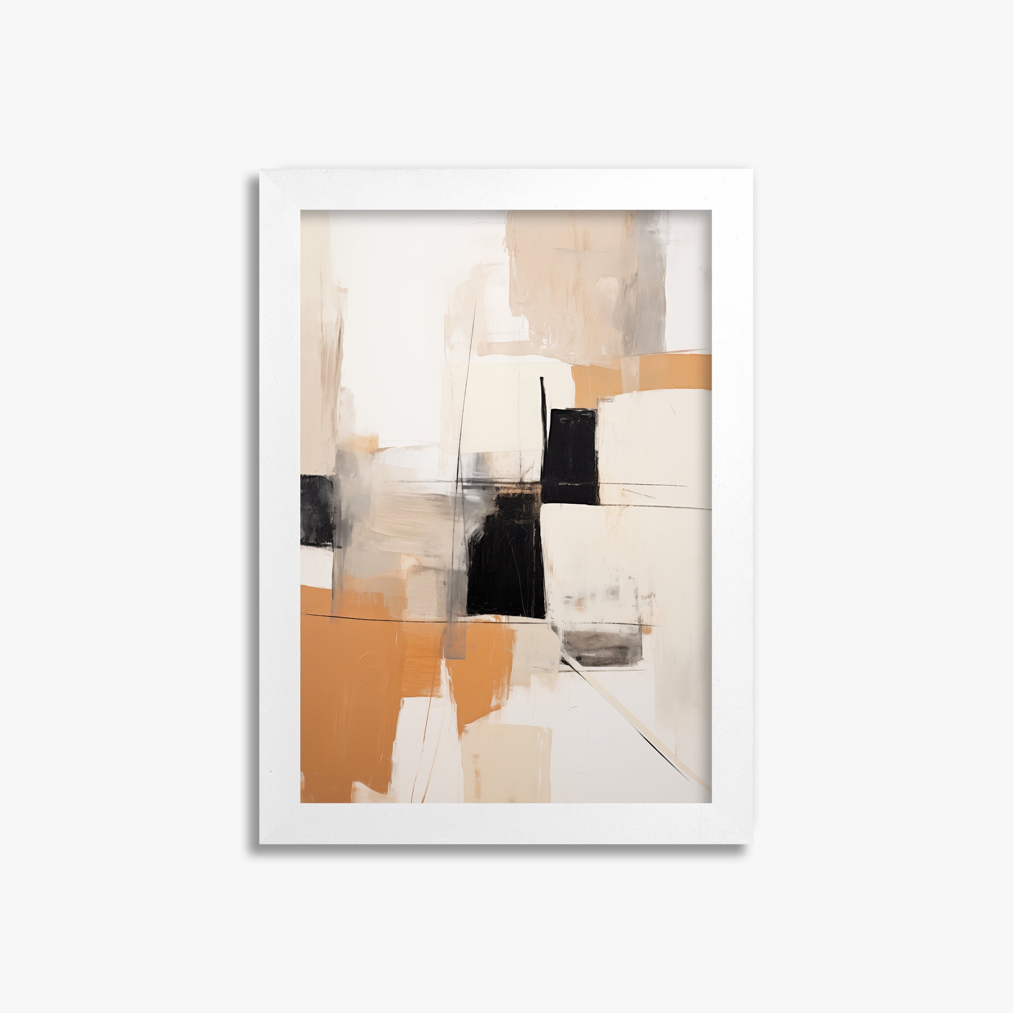 Sunset Grid, 21x30cm Framed Poster With White Frame