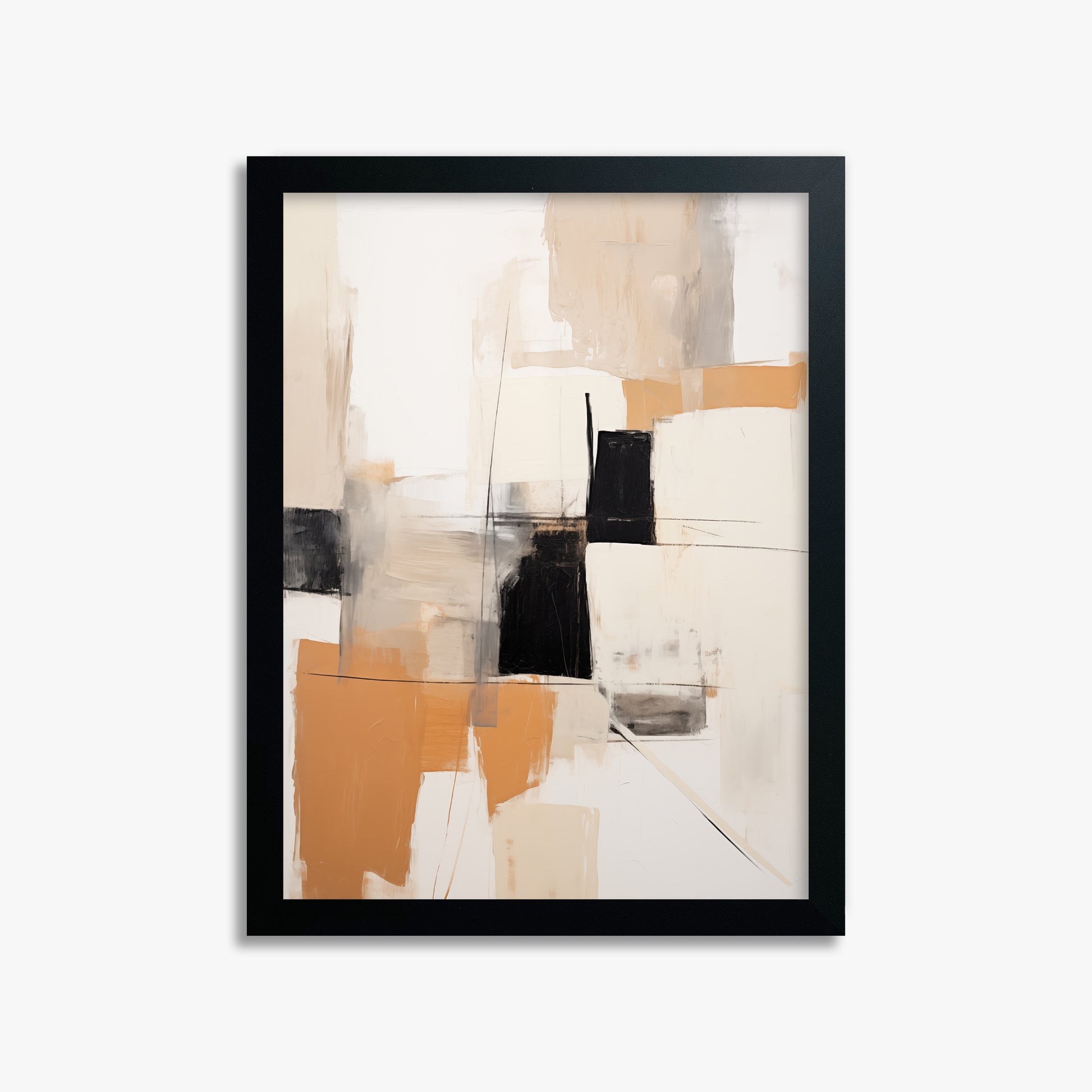 Sunset Grid, 30x40cm Framed Poster With Black Frame