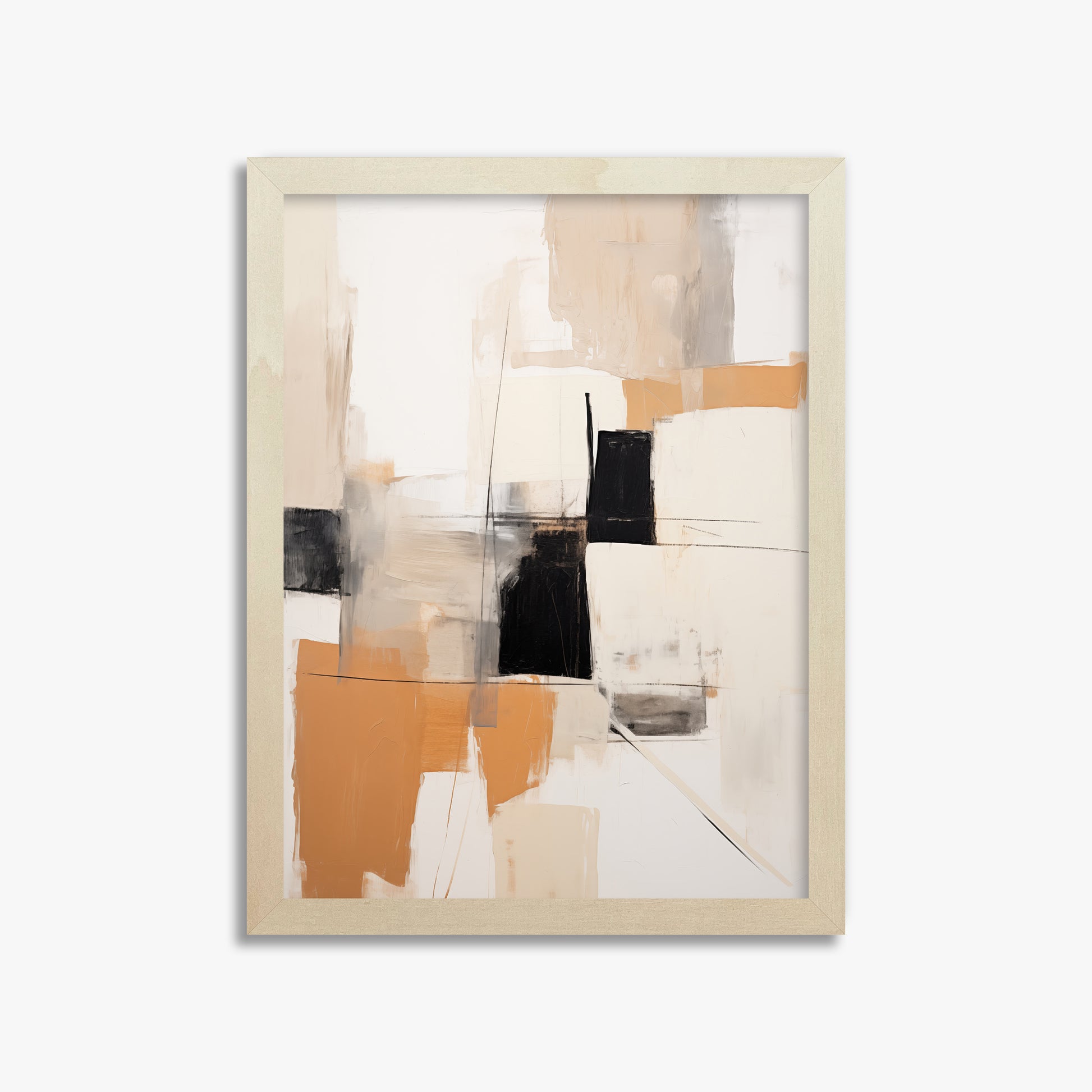 Sunset Grid, 30x40cm Framed Poster With Lime Wood Frame