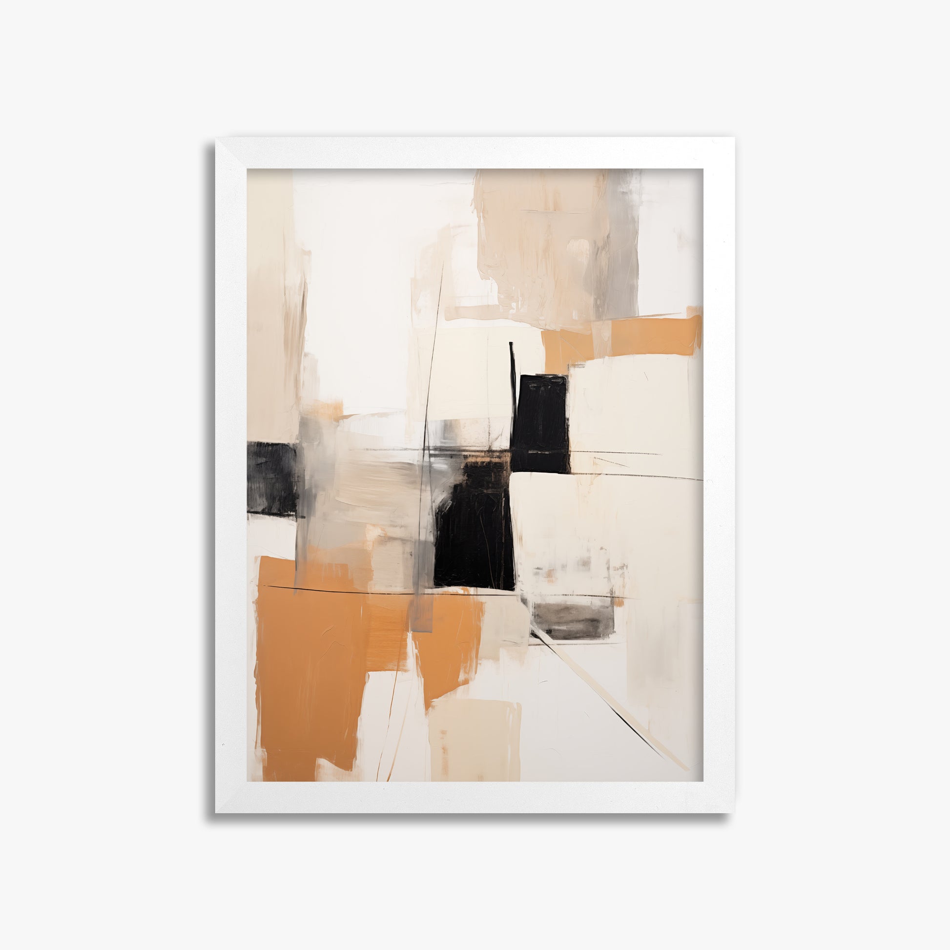 Sunset Grid, 30x40cm Framed Poster With White Frame