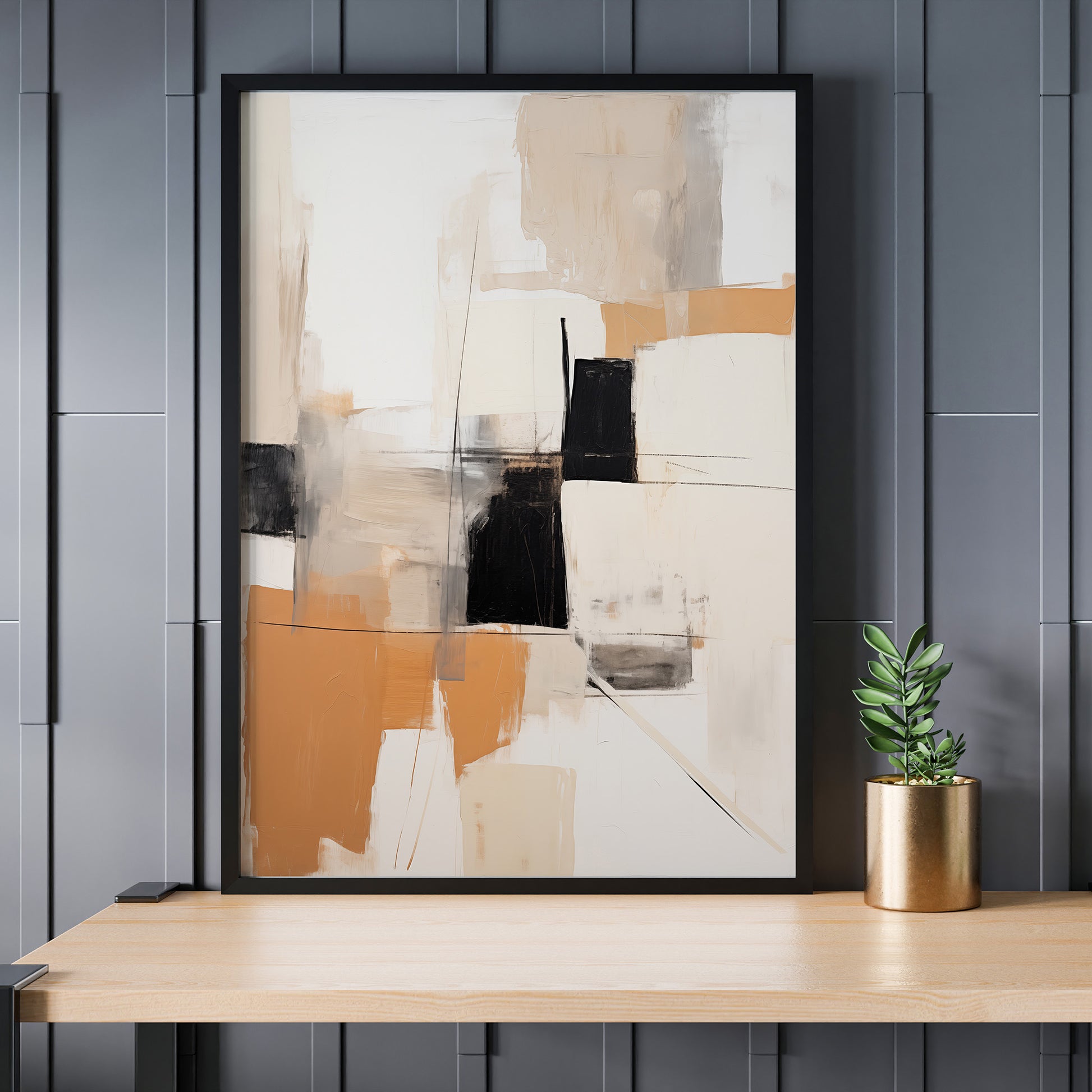 Design Concept No. 24 for Sunset Grid Modern Poster Art