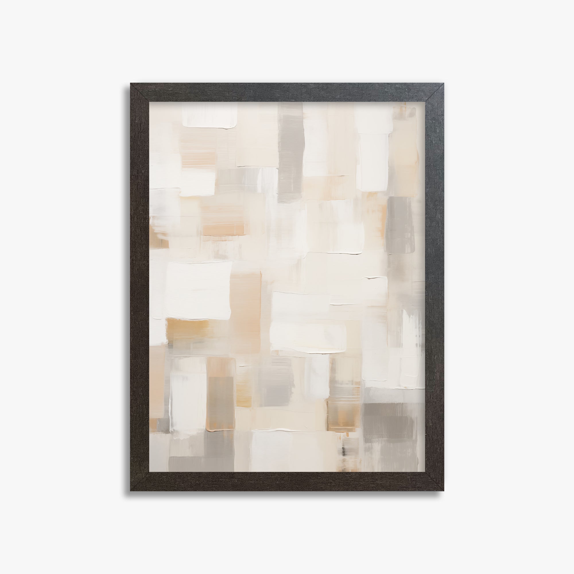 Soft Mosaic, 30x40cm Framed Poster With Espresso Frame