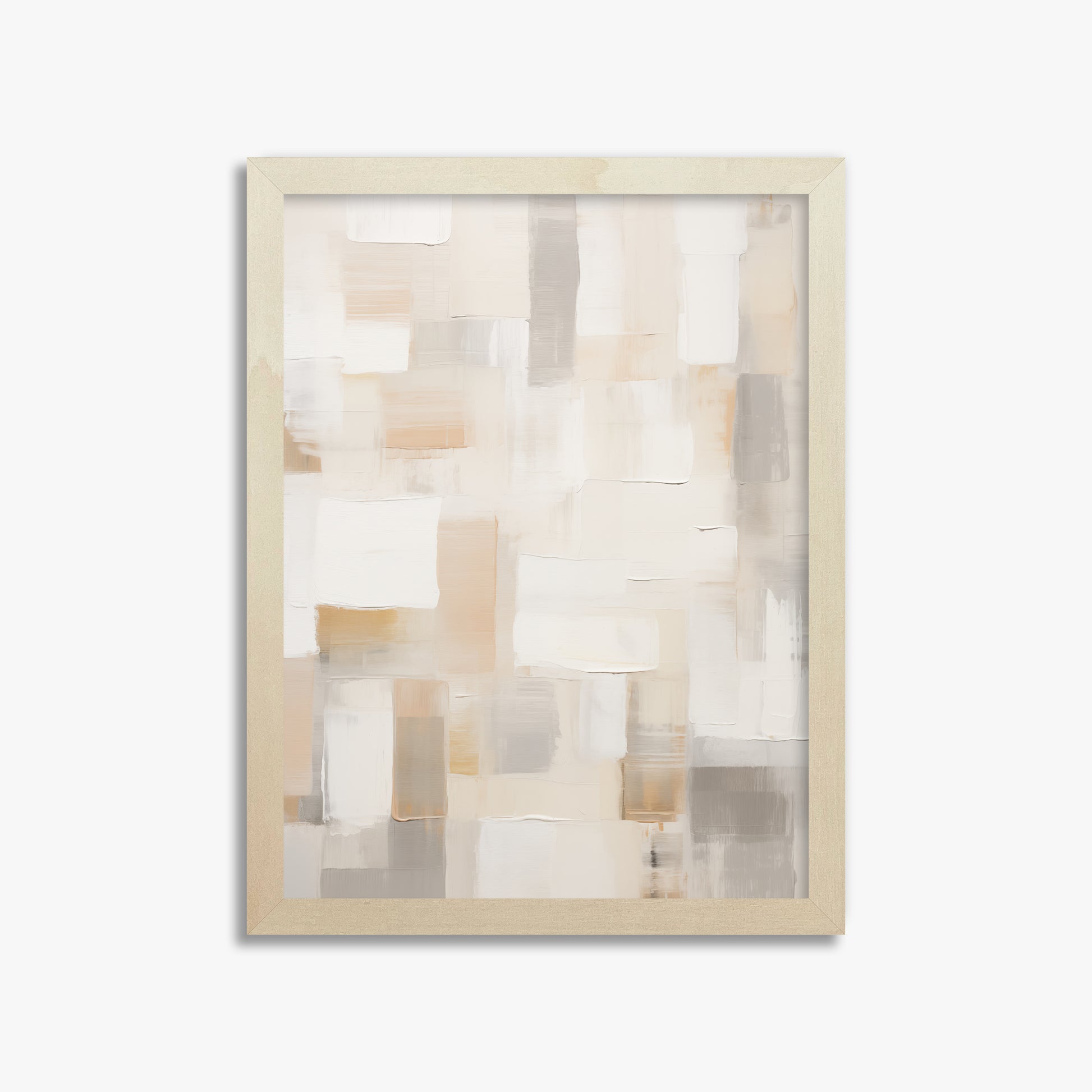 Soft Mosaic, 30x40cm Framed Poster With Lime Wood Frame