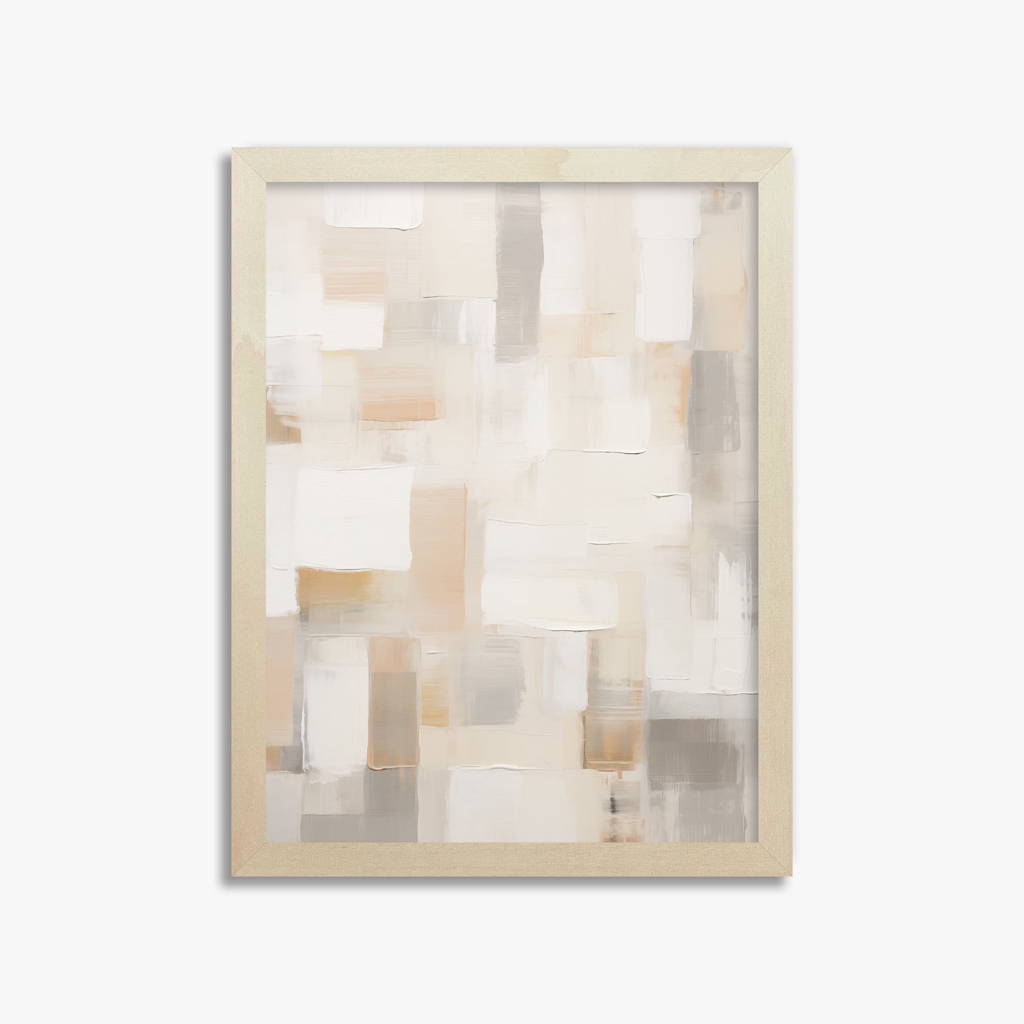 Soft Mosaic, 30x40cm Framed Poster With Lime Wood Frame
