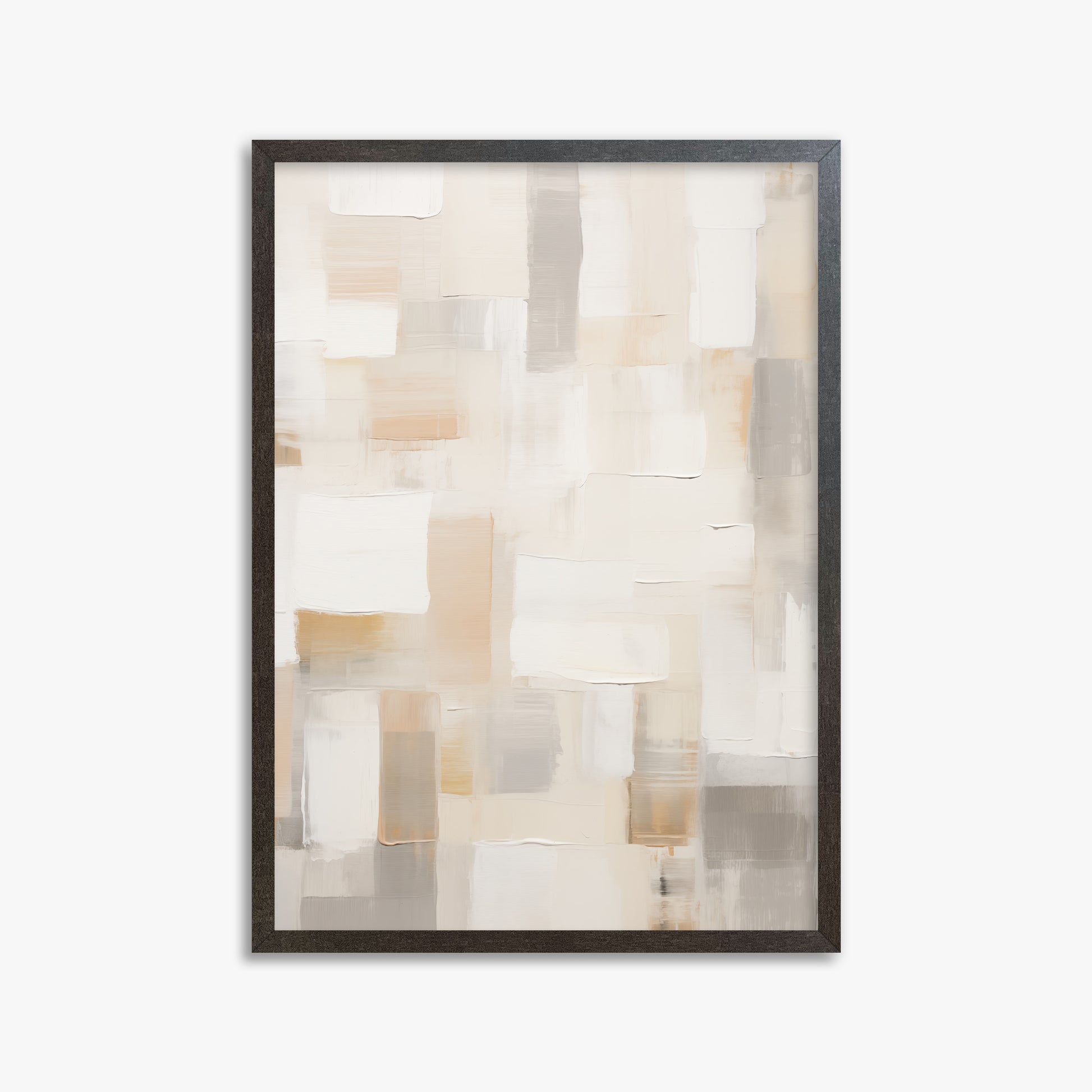 Soft Mosaic, 50x70cm Framed Poster With Espresso Frame