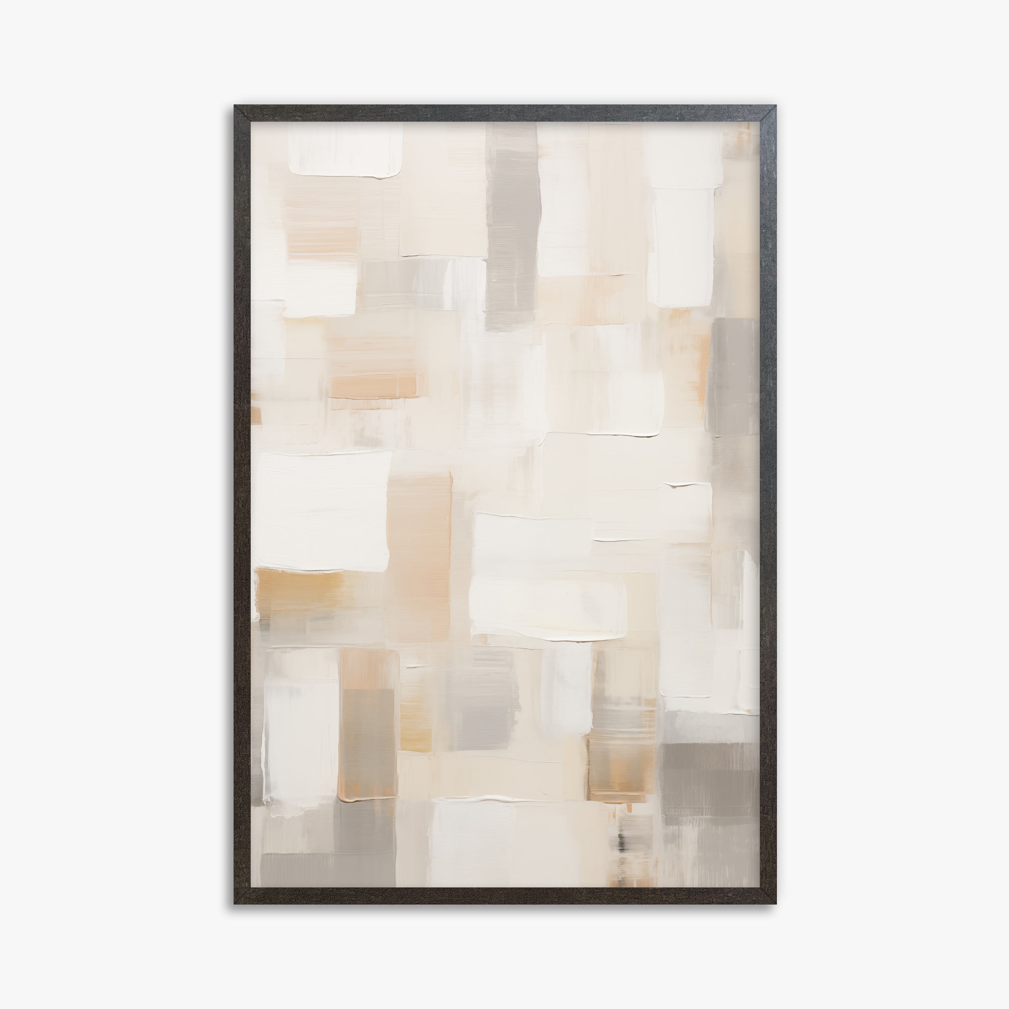 Soft Mosaic, 61x91cm Framed Poster With Espresso Frame