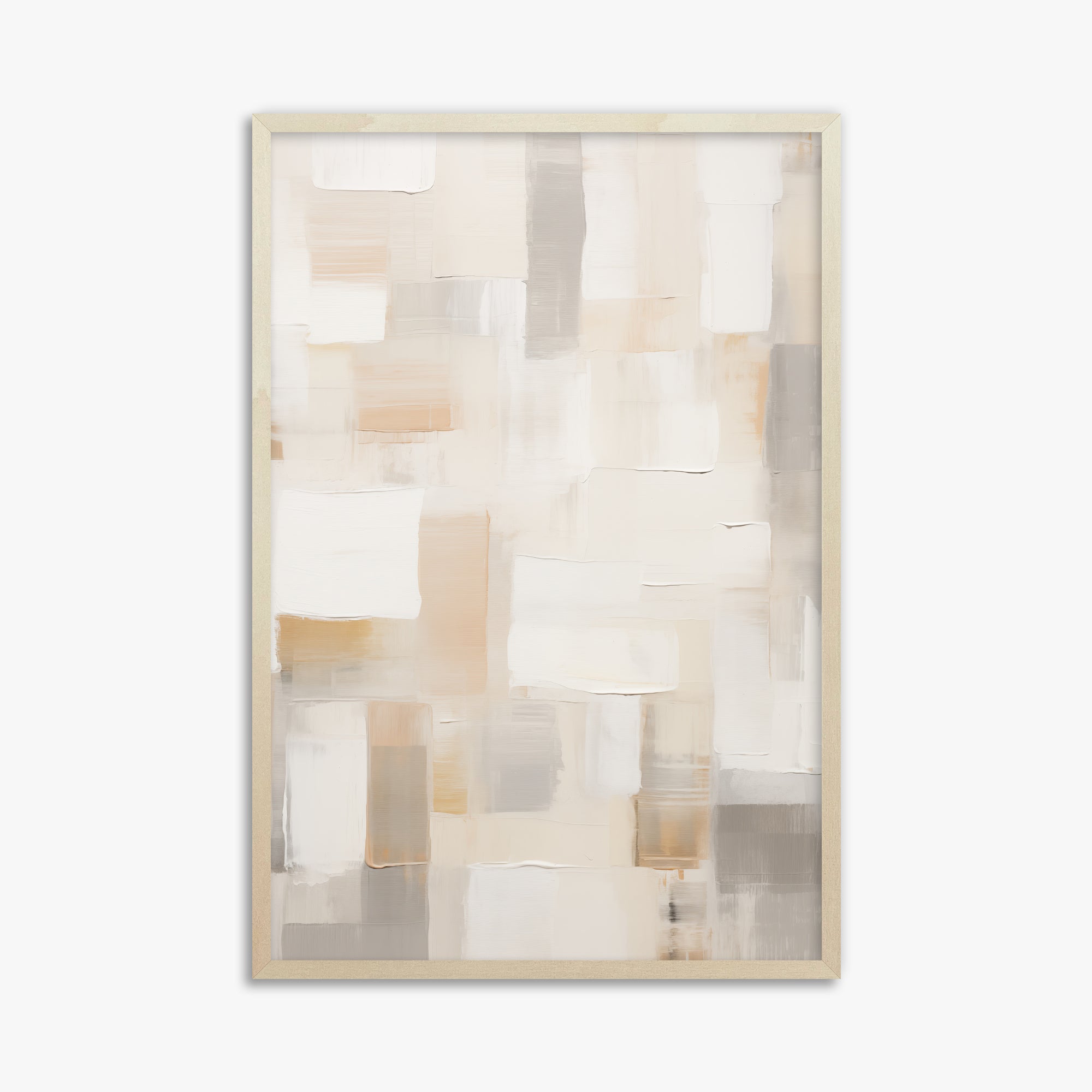 Soft Mosaic, 61x91cm Framed Poster With Lime Wood Frame