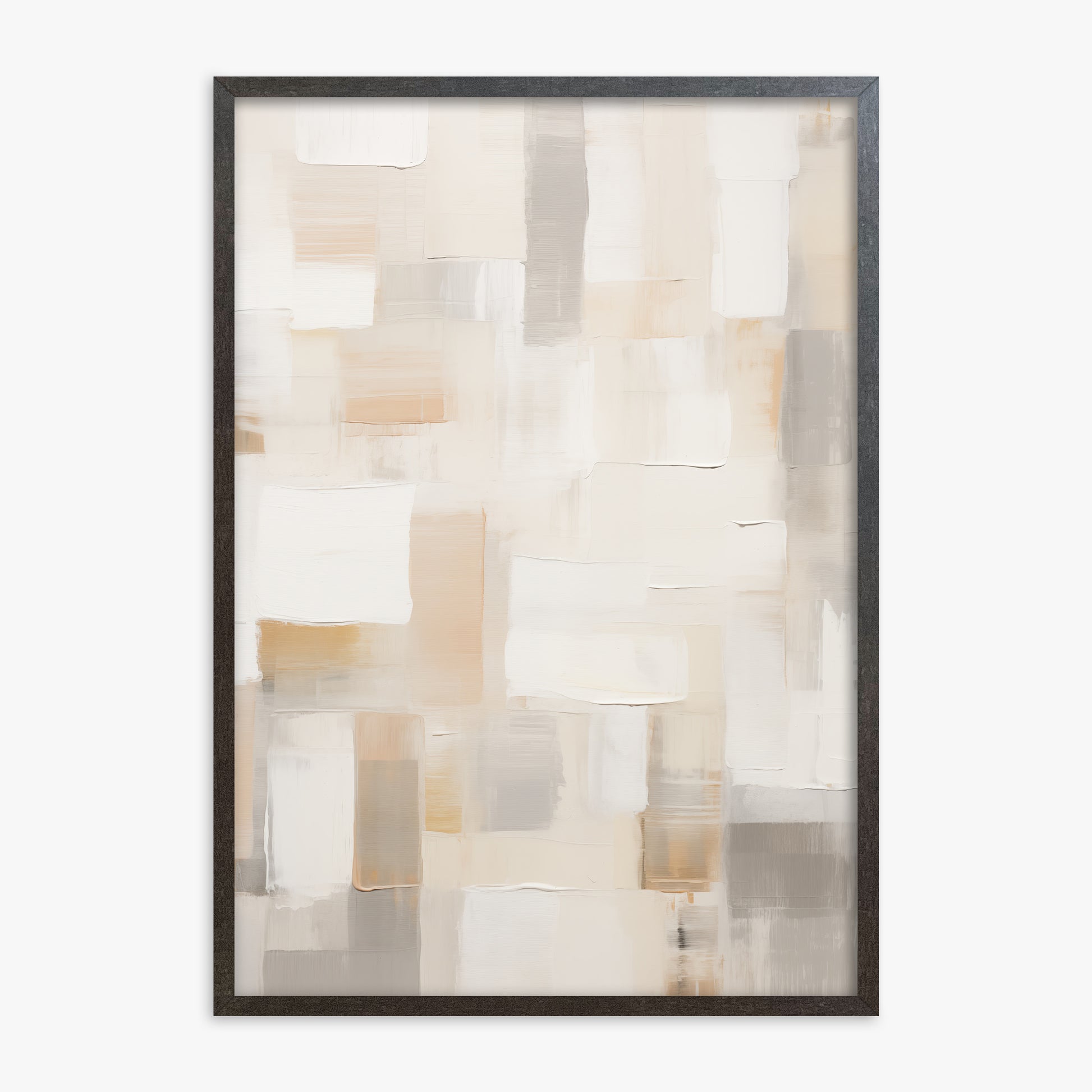 Soft Mosaic, 70x100cm Framed Poster With Espresso Frame