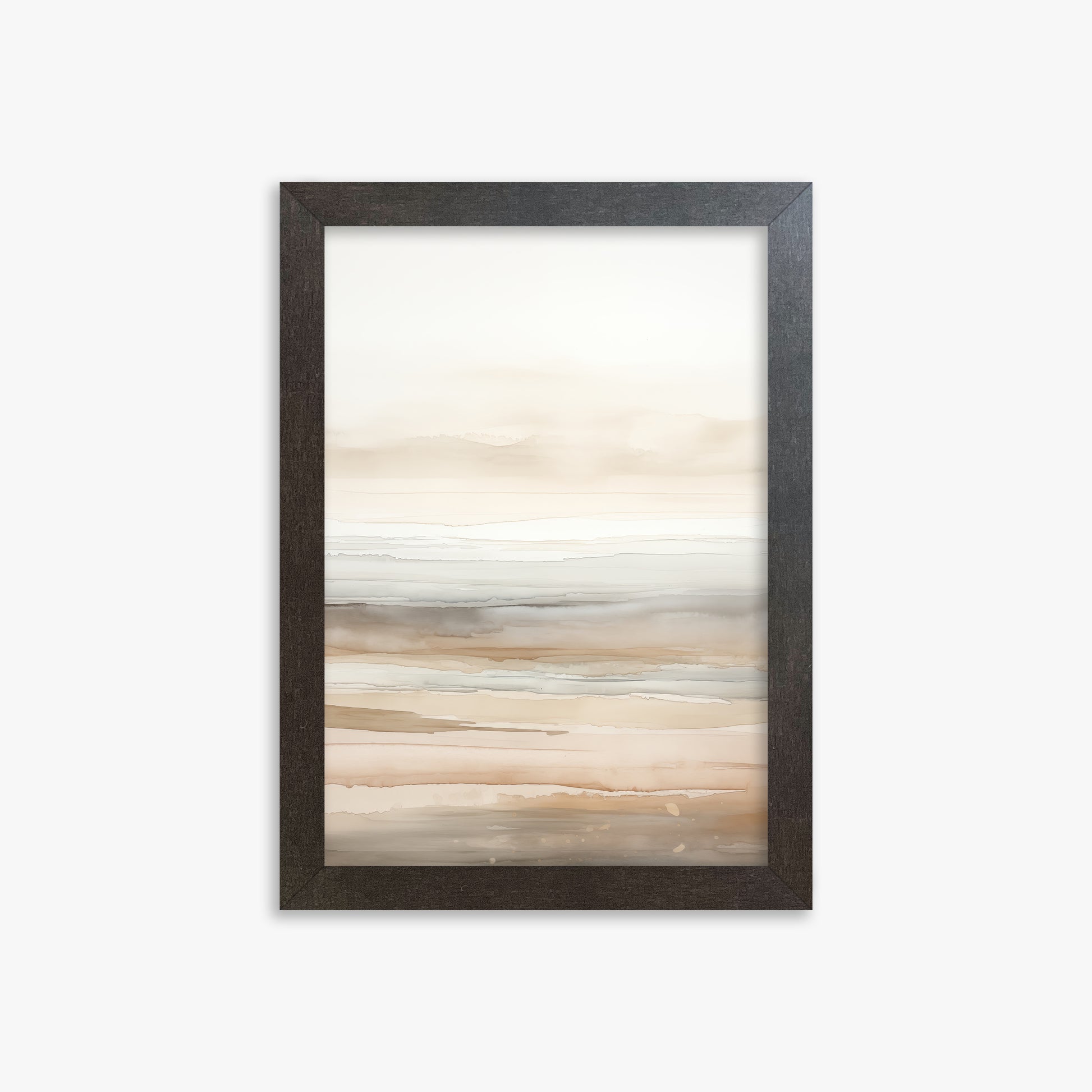 Coastal Whisper, 21x30cm Framed Poster With Espresso Frame