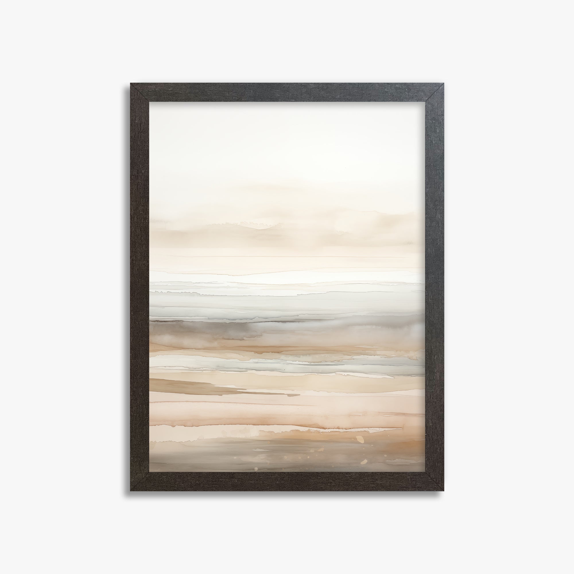 Coastal Whisper, 30x40cm Framed Poster With Espresso Frame