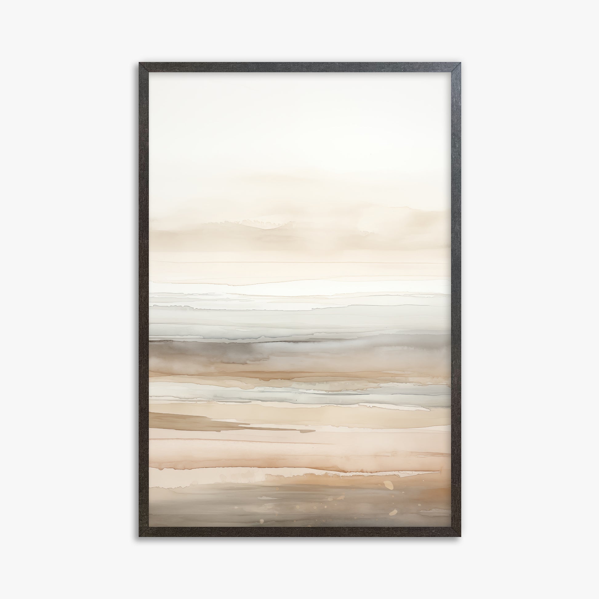 Coastal Whisper, 61x91cm Framed Poster With Espresso Frame