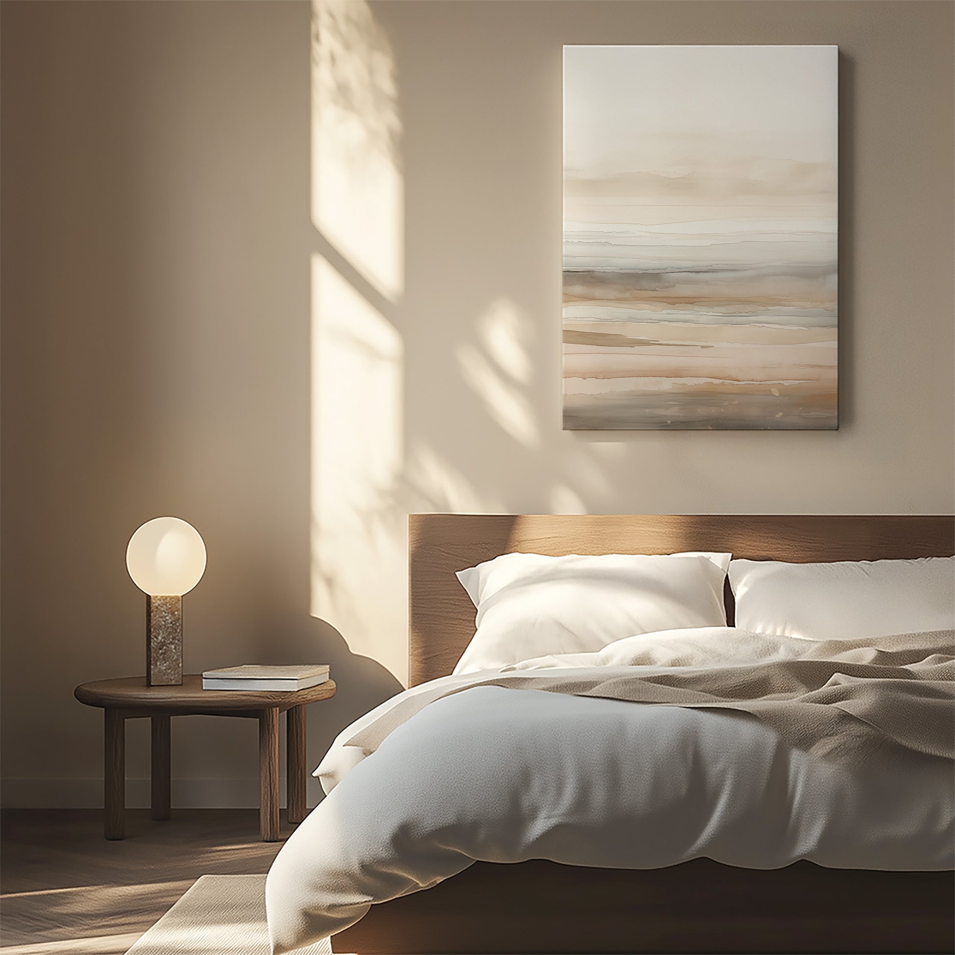 Design Concept No. 55 for Coastal Whisper Modern Satin Canvas Poster Art