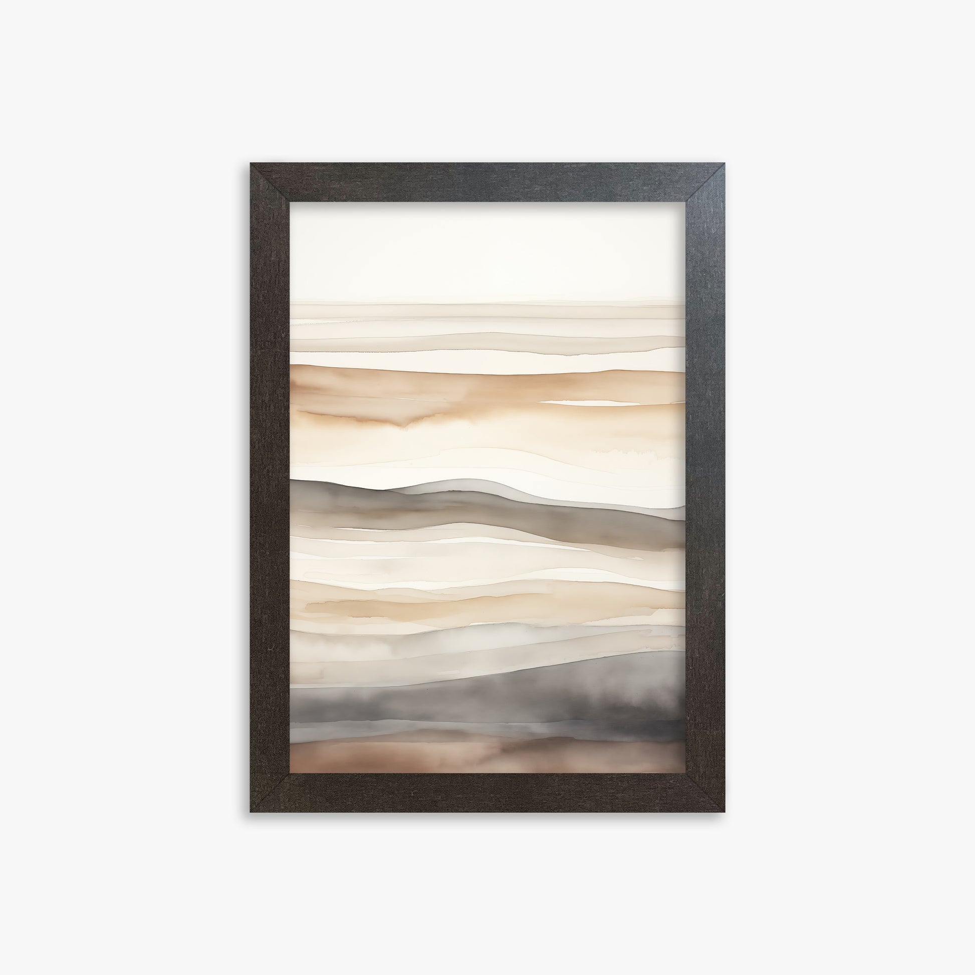 Earth Tides, 21x30cm Framed Poster With Espresso Frame