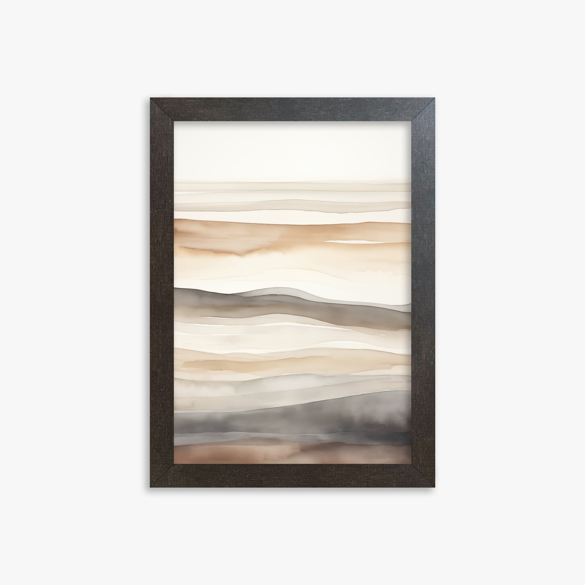 Earth Tides, 21x30cm Framed Poster With Espresso Frame