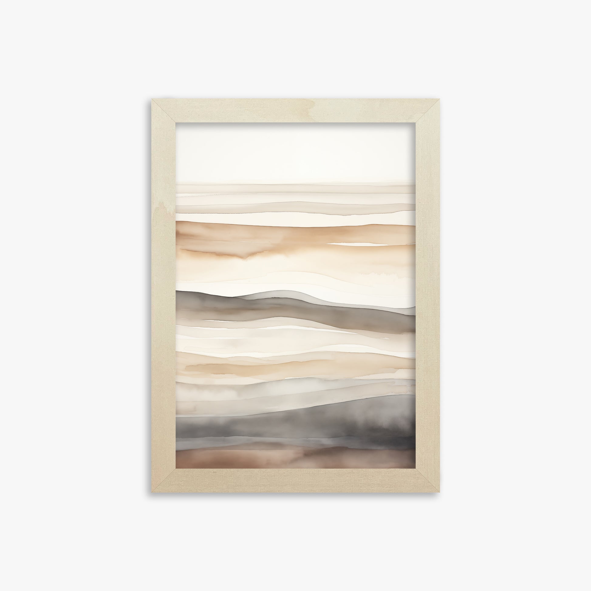 Earth Tides, 21x30cm Framed Poster With Lime Wood Frame