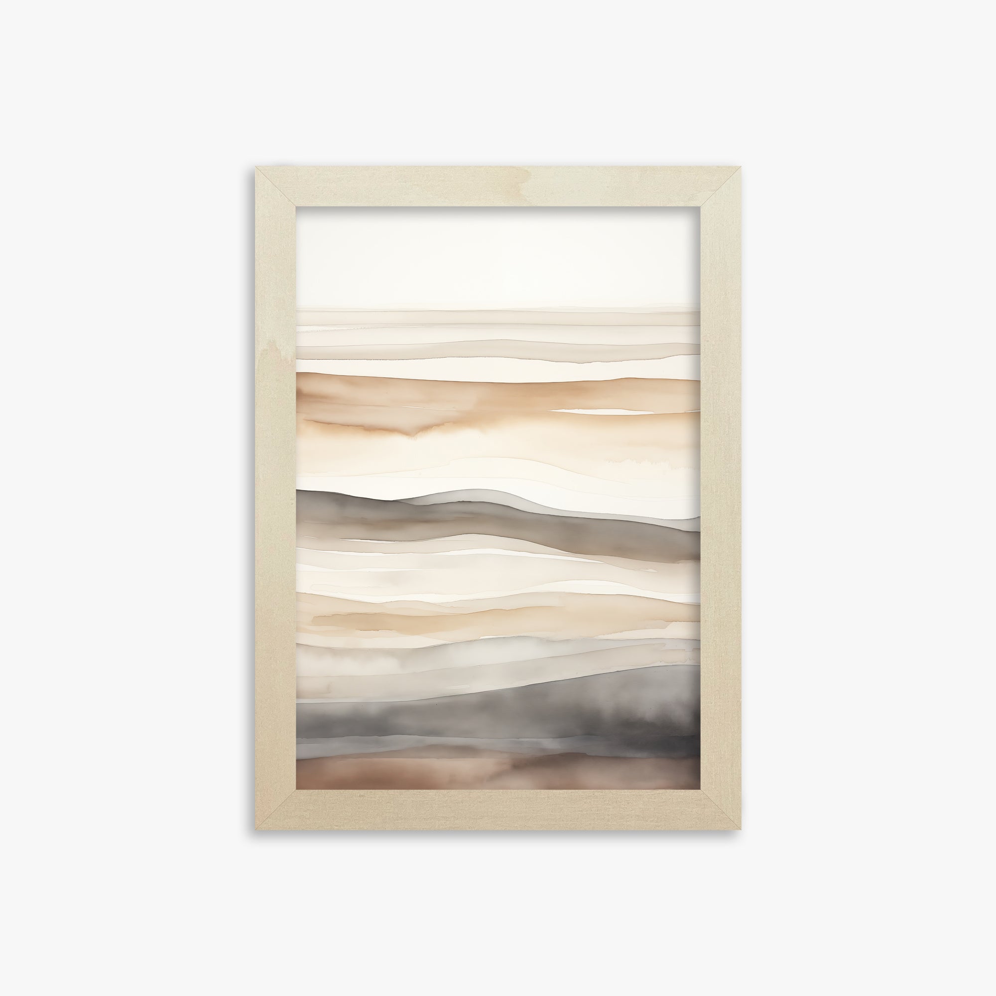 Earth Tides, 21x30cm Framed Poster With Lime Wood Frame