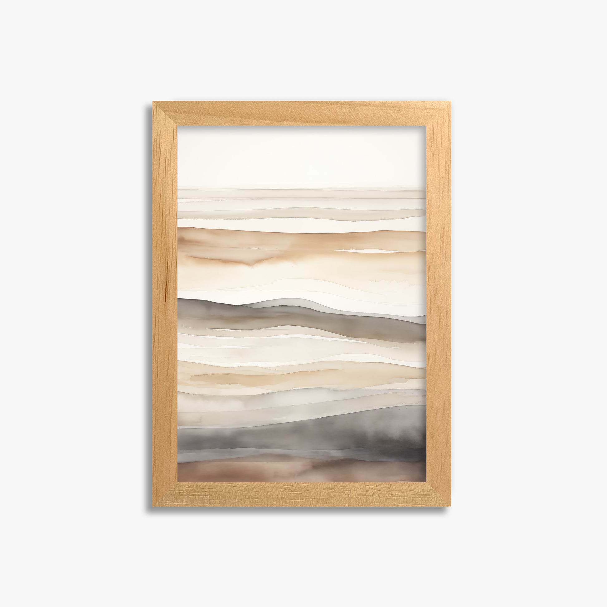 Earth Tides, 21x30cm Framed Poster With Oak Frame