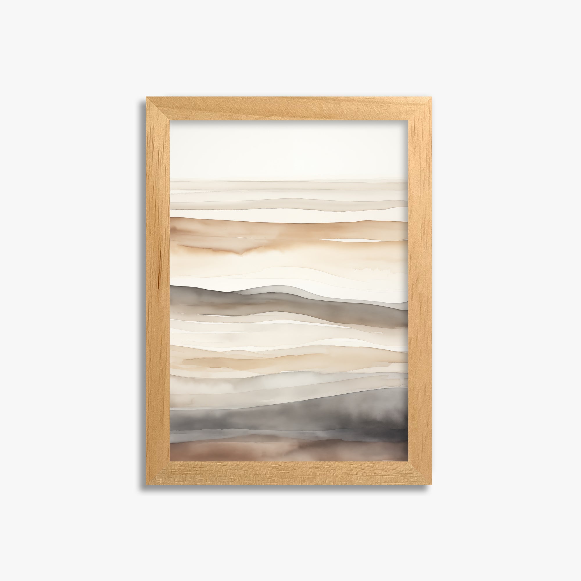 Earth Tides, 21x30cm Framed Poster With Oak Frame