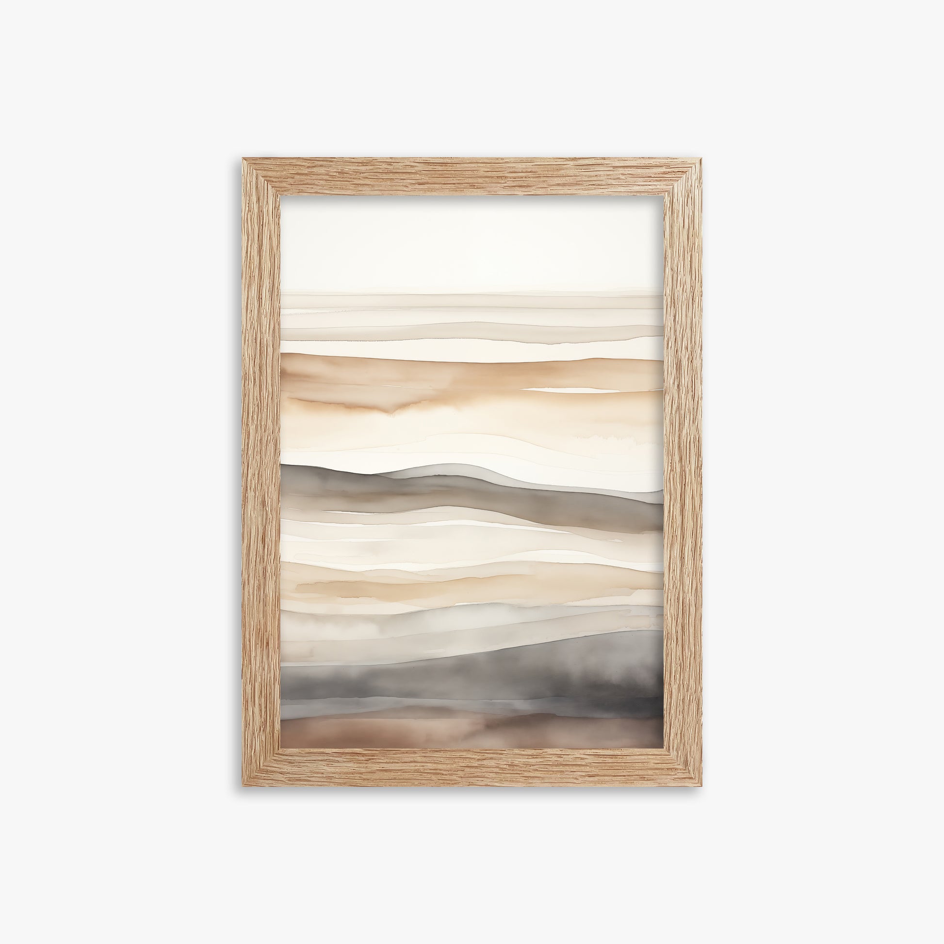 Earth Tides, 21x30cm Framed Poster With Raw Oak Frame