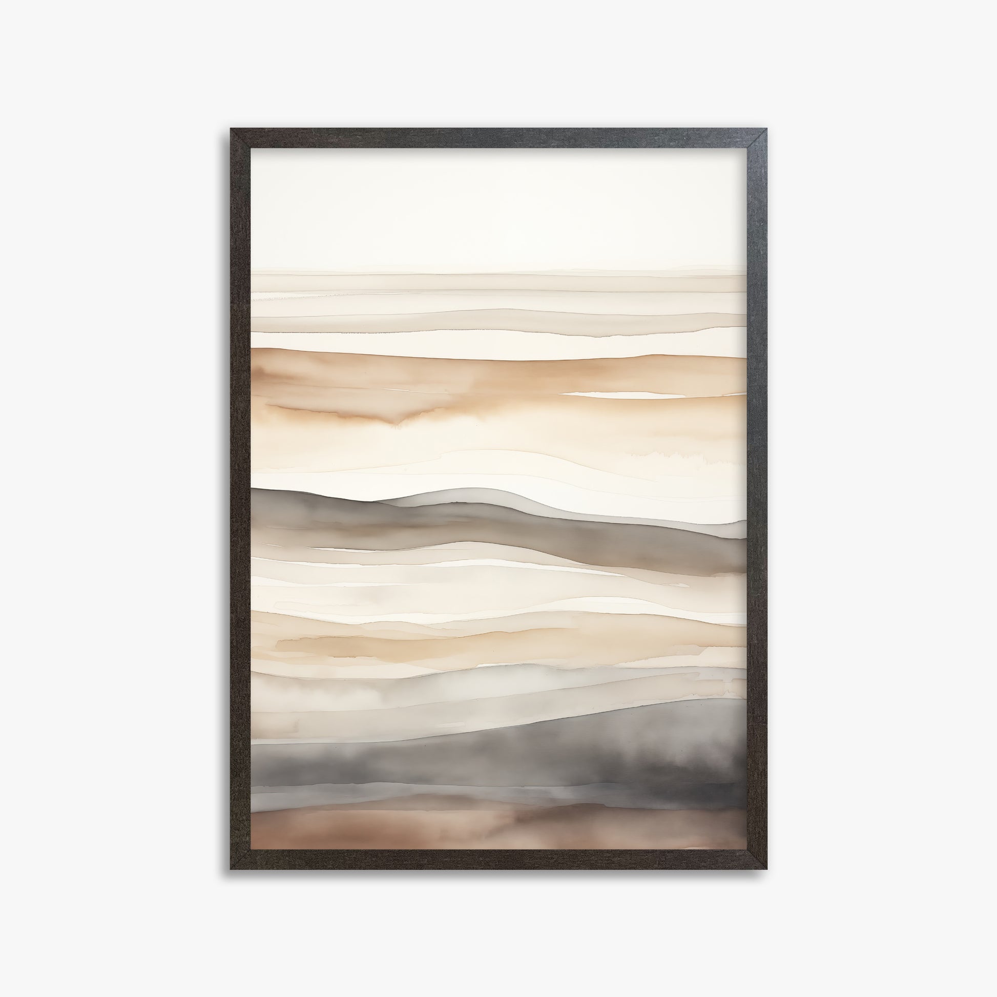 Earth Tides, 50x70cm Framed Poster With Espresso Frame