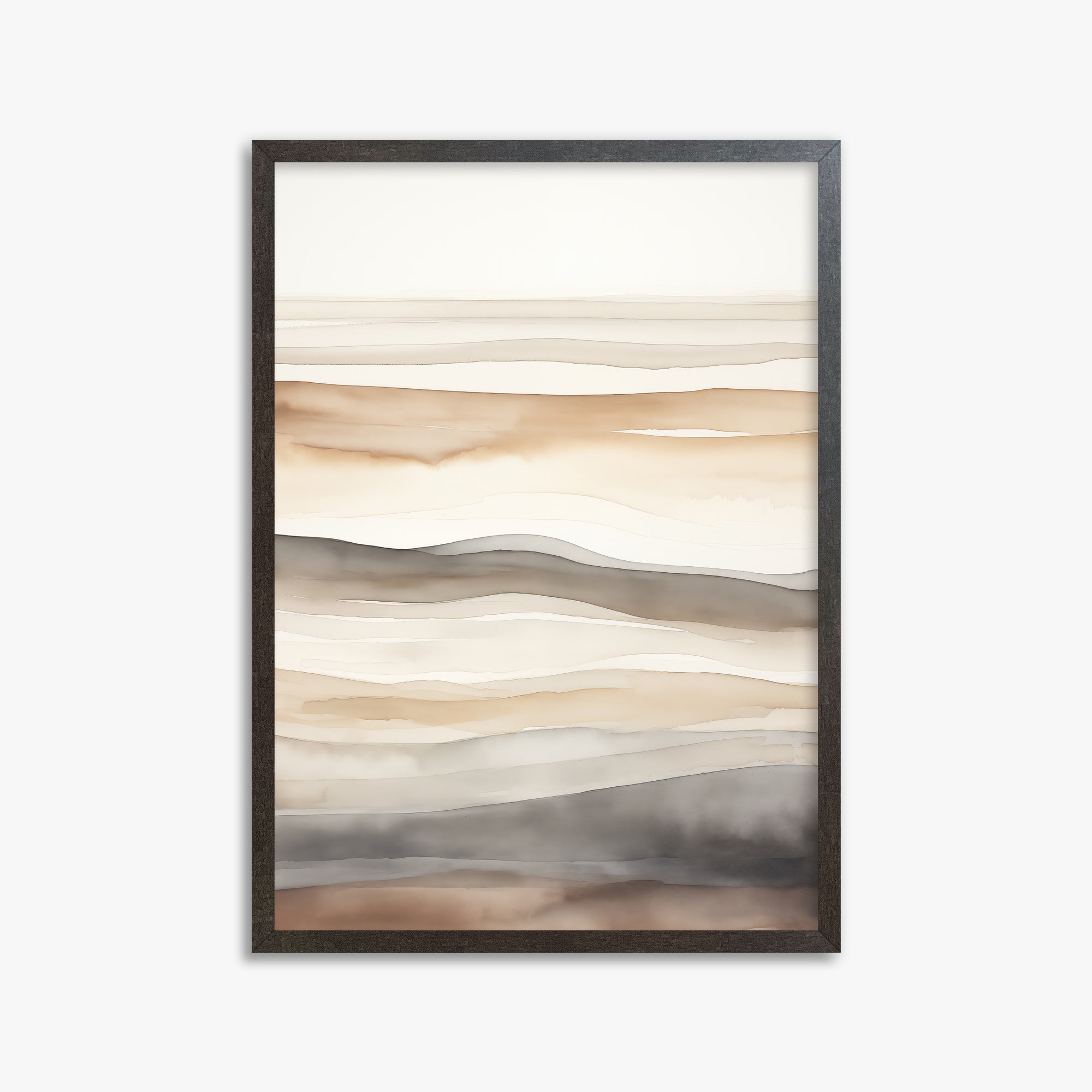 Earth Tides, 50x70cm Framed Poster With Espresso Frame