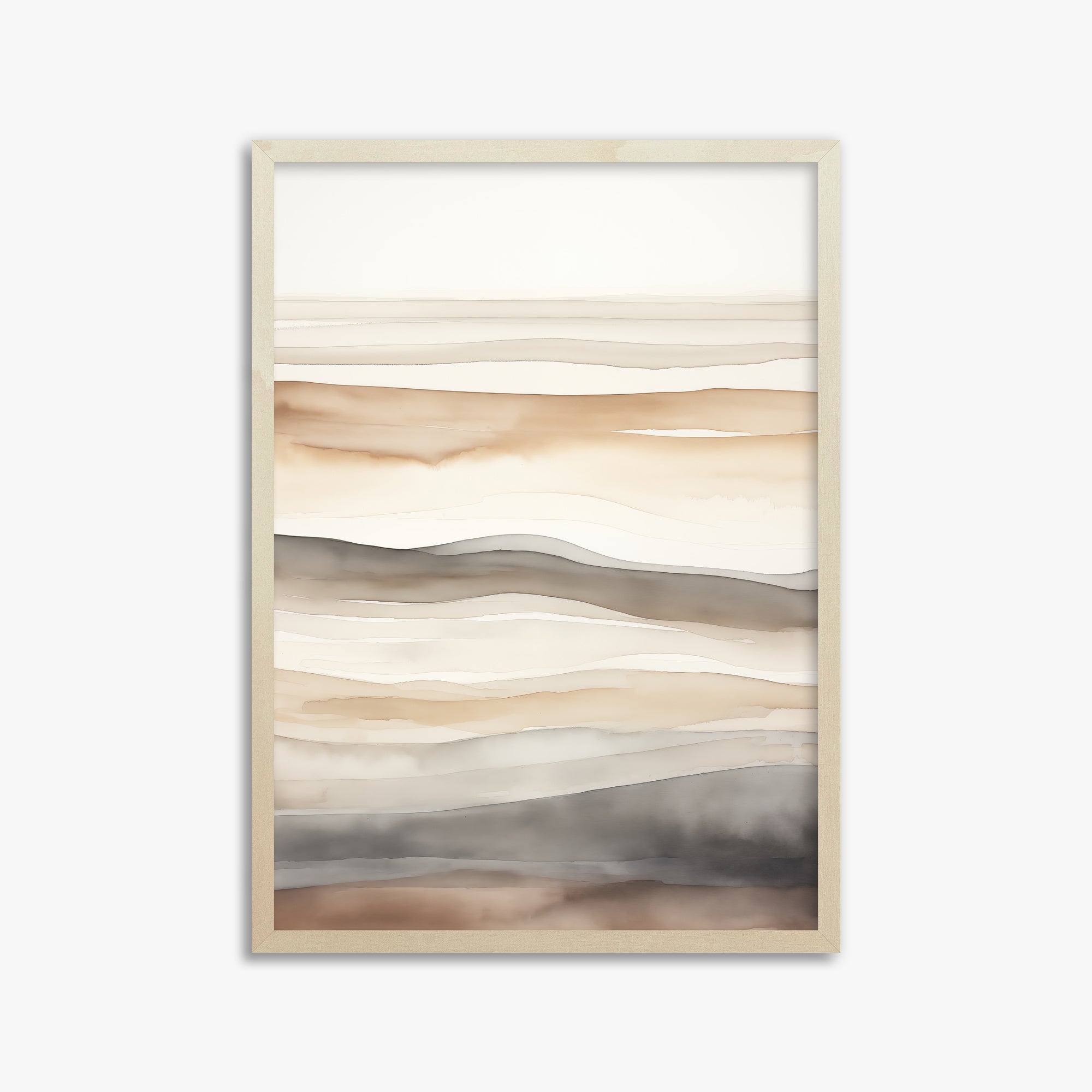 Earth Tides, 50x70cm Framed Poster With Lime Wood Frame