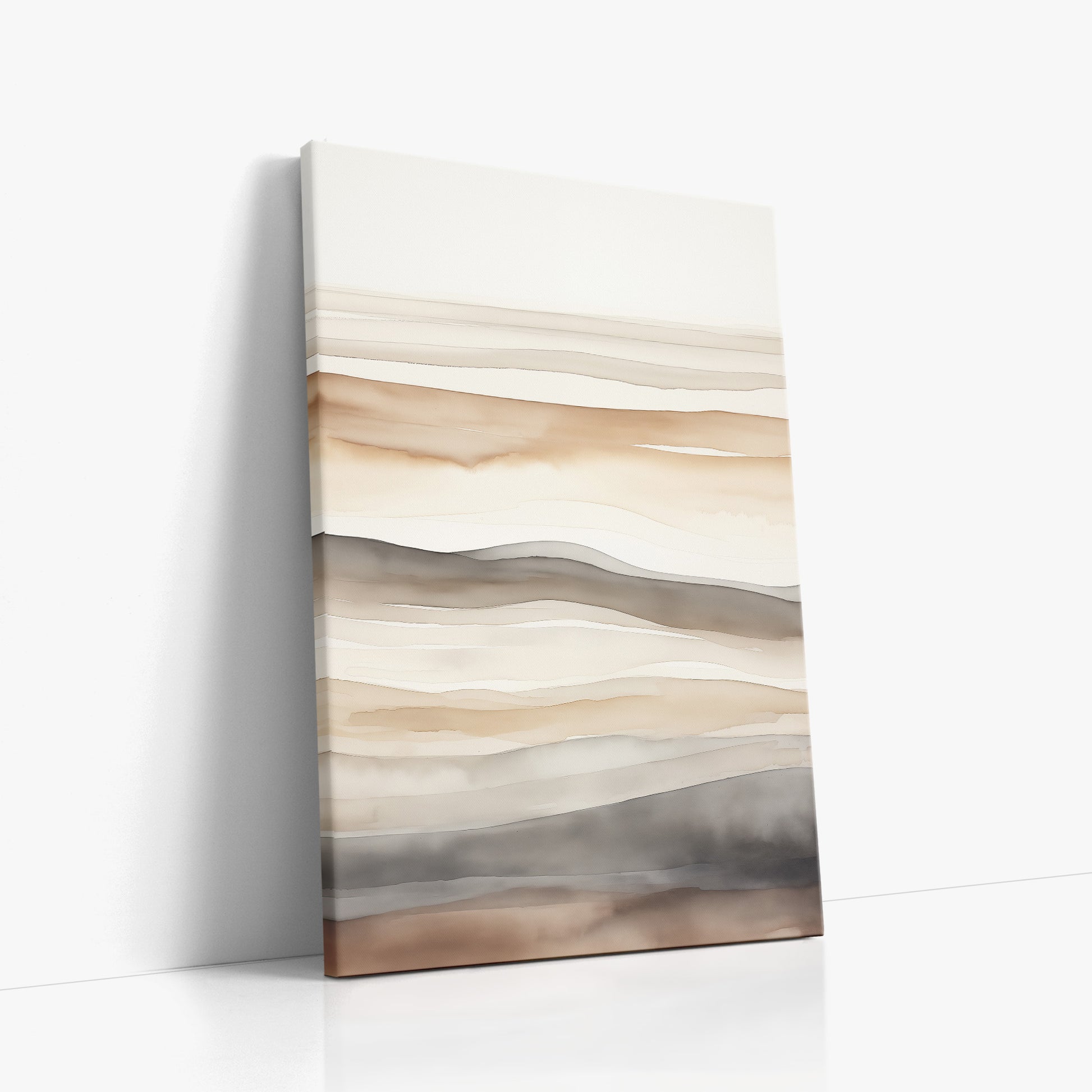 Earth Tides, 60x90cm Satin Canvas Poster Left Angle