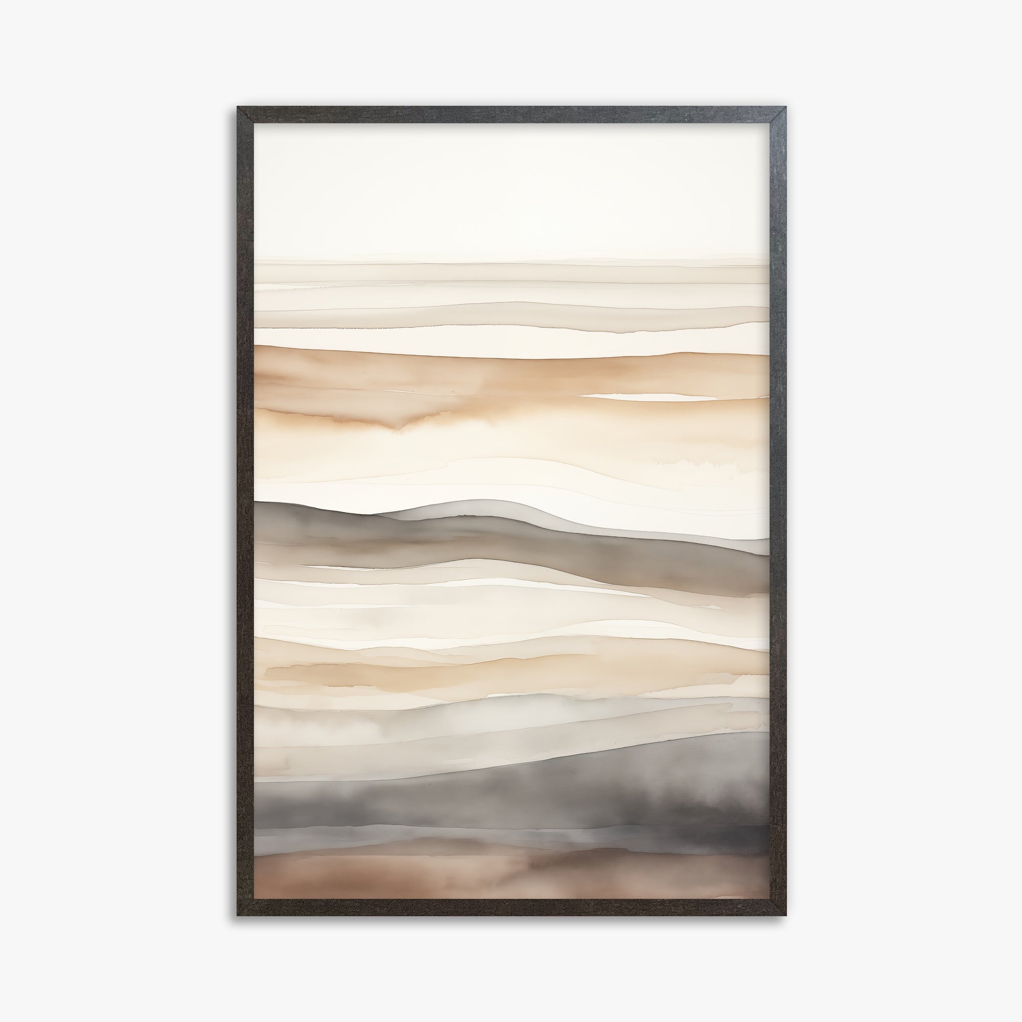 Earth Tides, 61x91cm Framed Poster With Espresso Frame