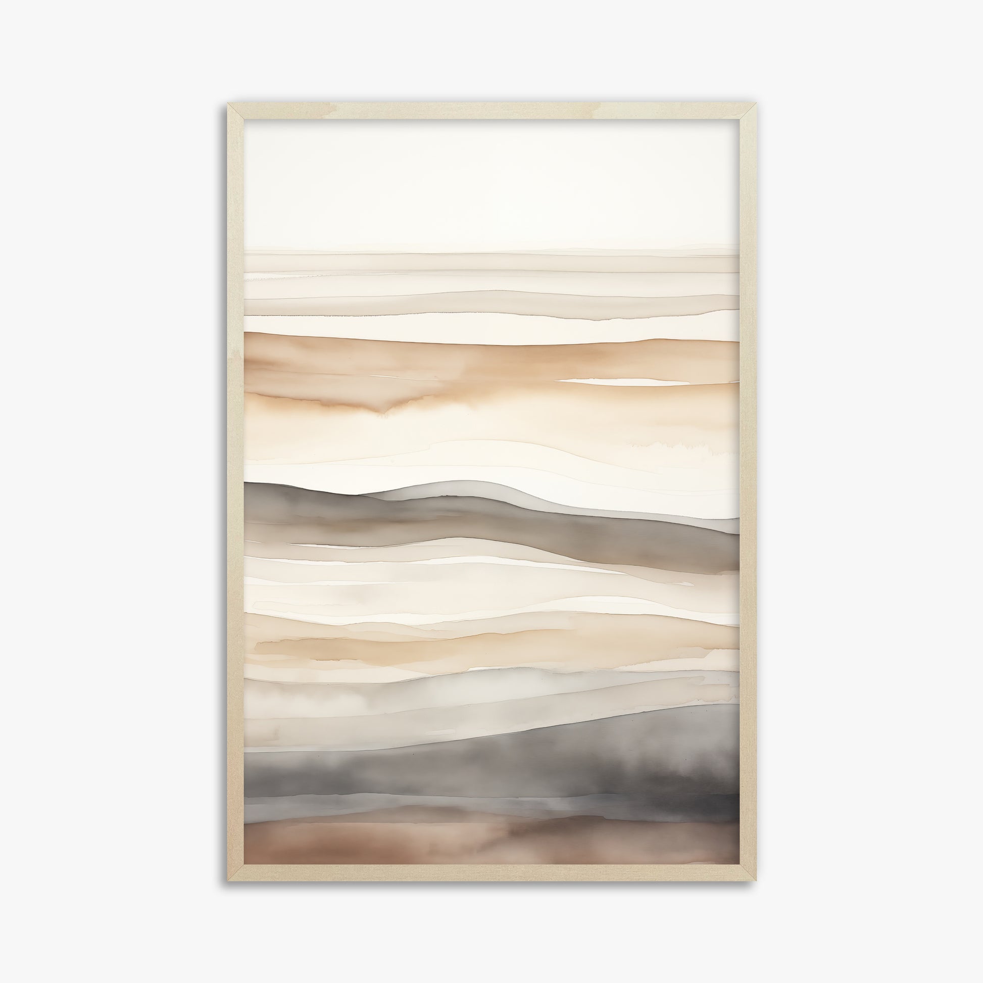 Earth Tides, 61x91cm Framed Poster With Lime Wood Frame