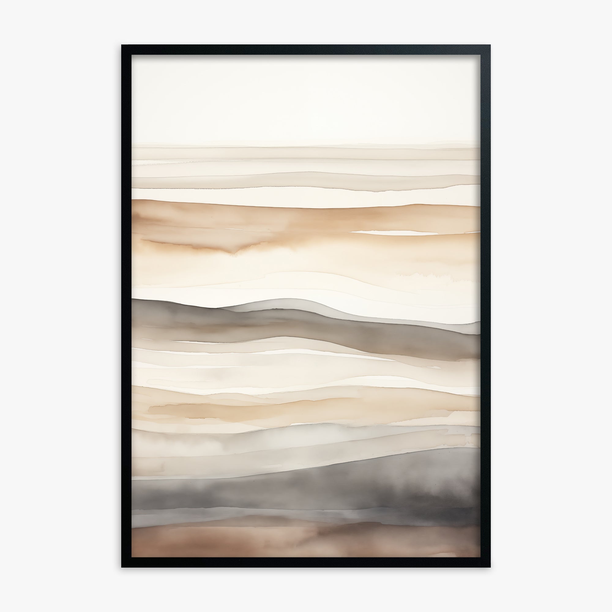 Earth Tides, Black Framed Poster With Black Frame