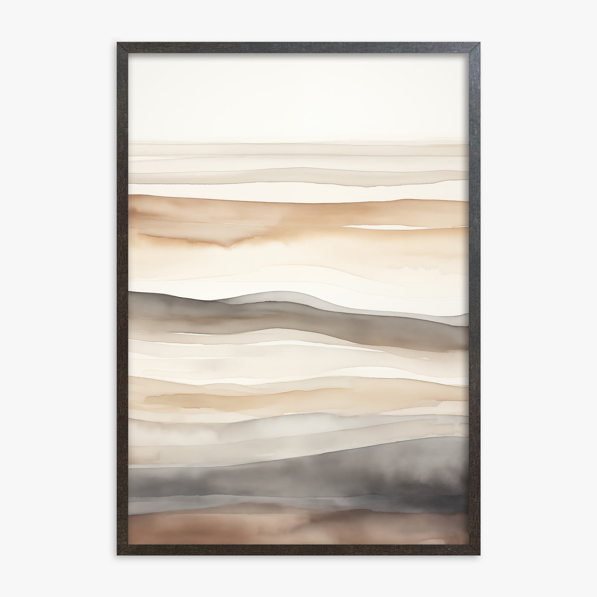 Earth Tides, 70x100cm Framed Poster With Espresso Frame