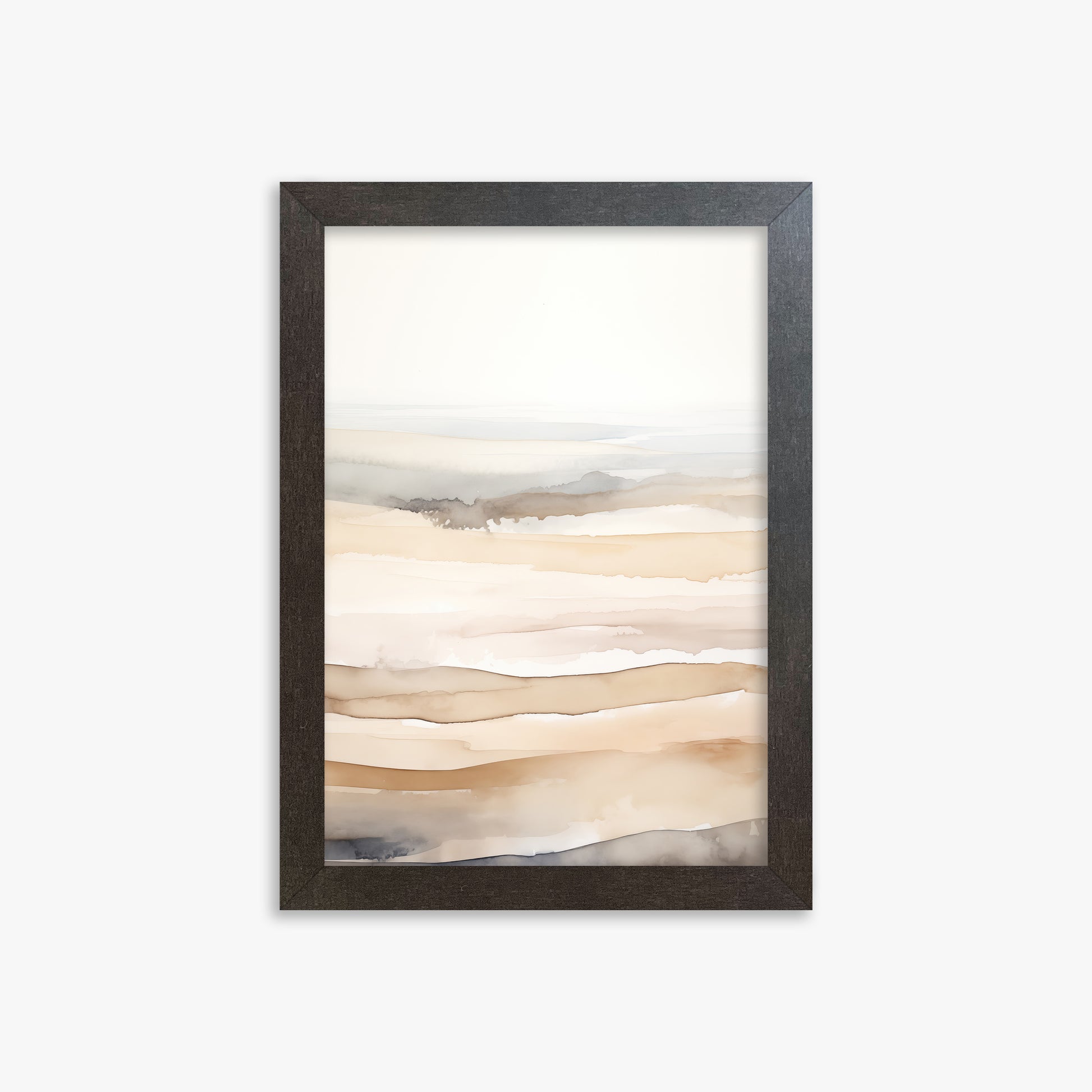 Dune Horizons, 21x30cm Framed Poster With Espresso Frame