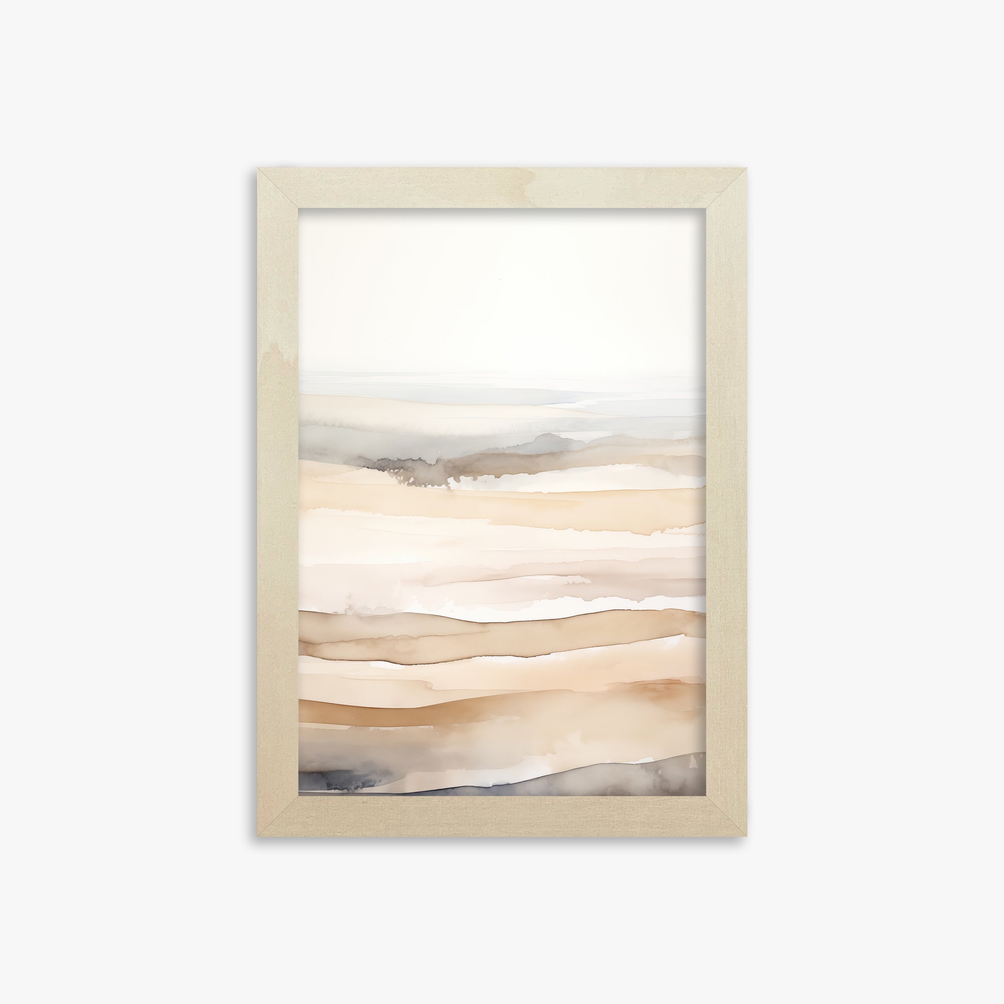Dune Horizons, 21x30cm Framed Poster With Lime Wood Frame