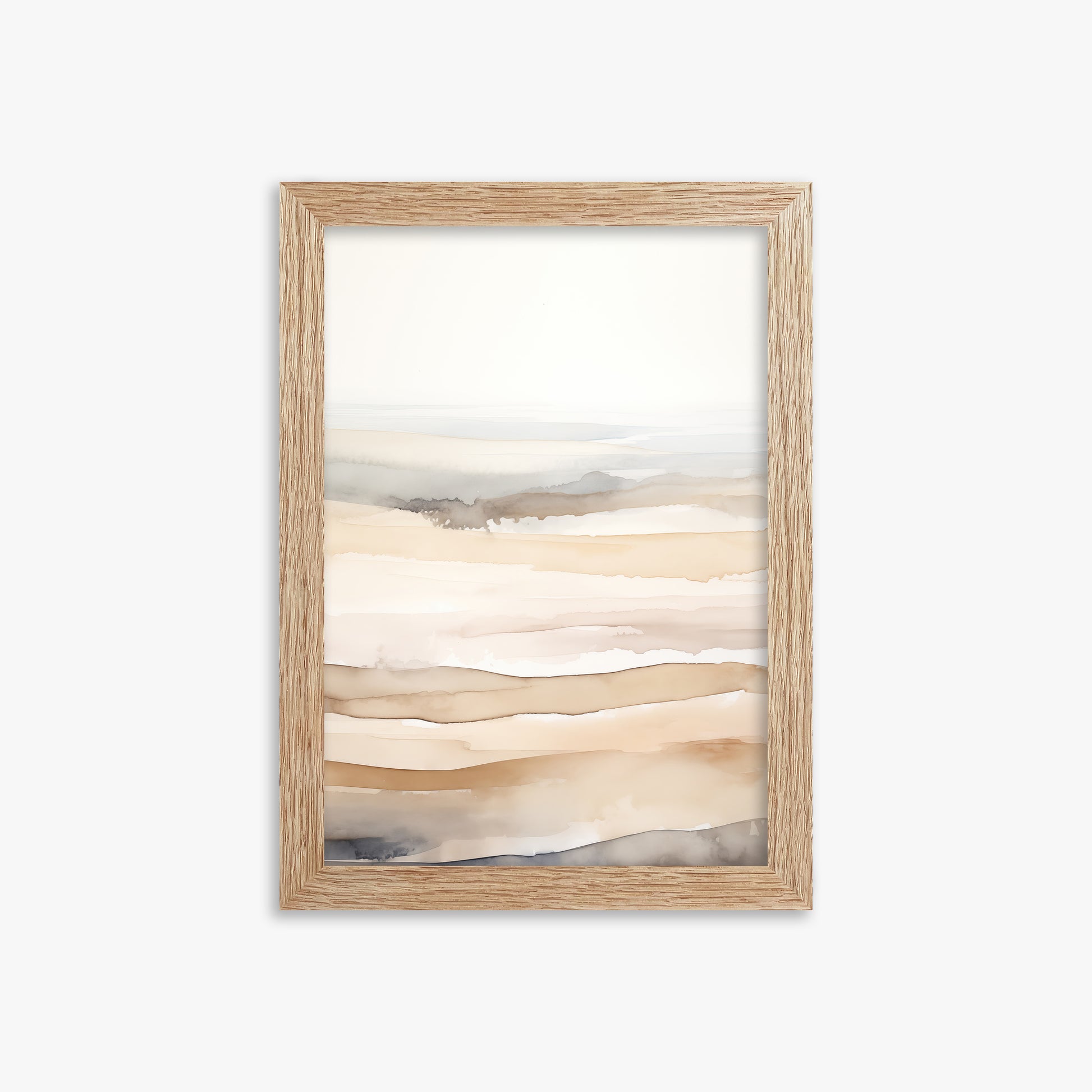 Dune Horizons, 21x30cm Framed Poster With Raw Oak Frame