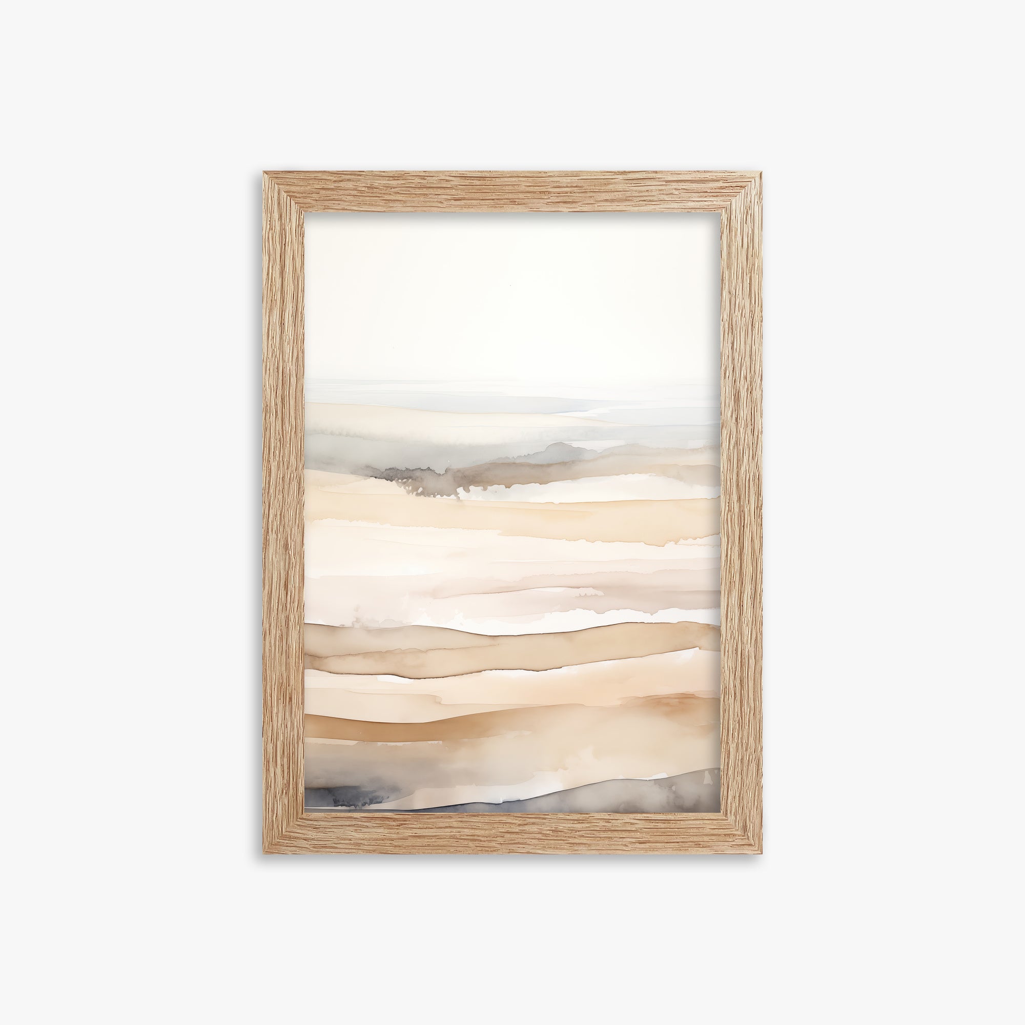 Dune Horizons, 21x30cm Framed Poster With Raw Oak Frame